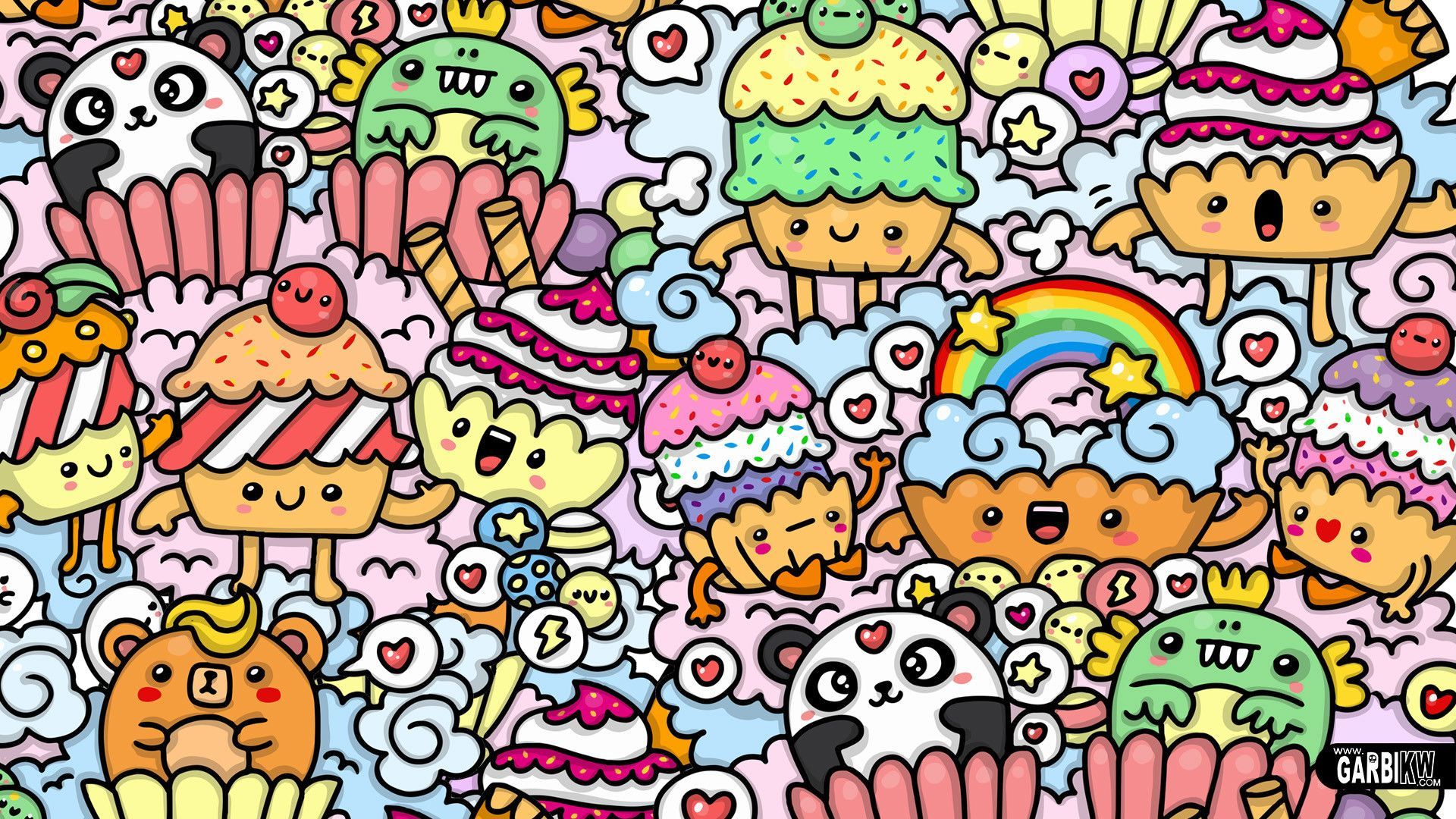 Cartoon Doodle Wallpapers Wallpaper Cave