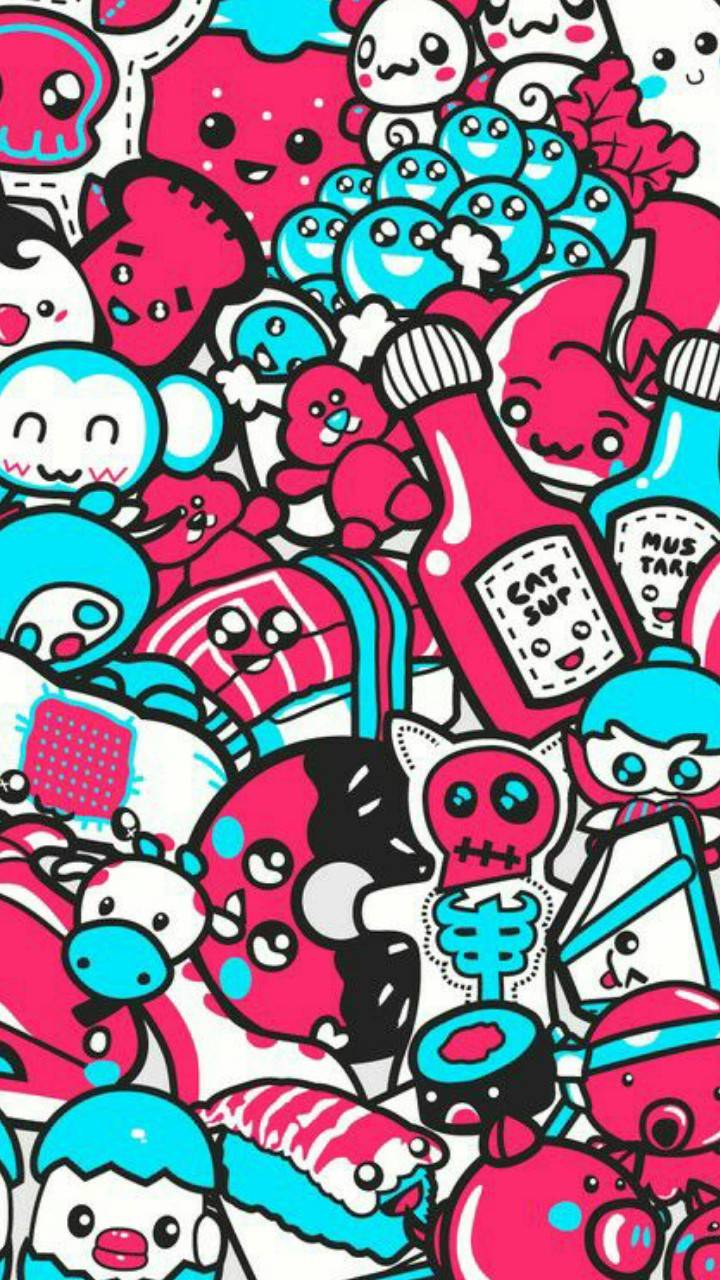 Cartoon Doodle Wallpapers Wallpaper Cave