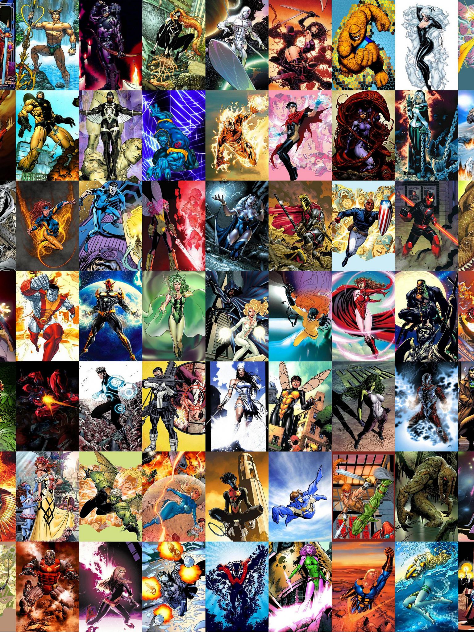 Marvel Collage Wallpapers Wallpaper Cave