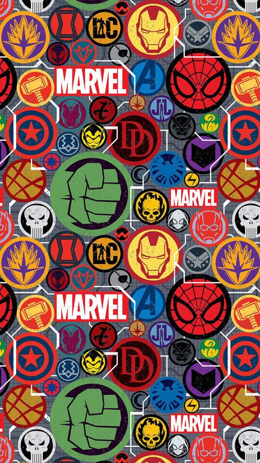 Marvel Collage Wallpaper