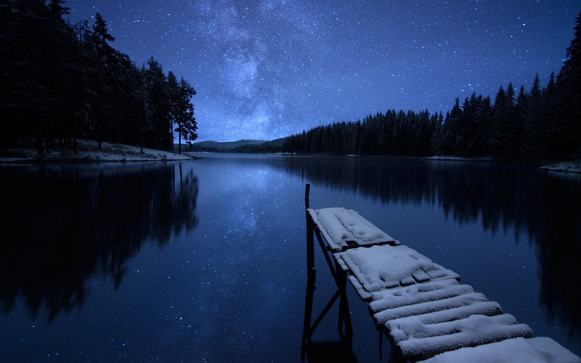 Lake At Night