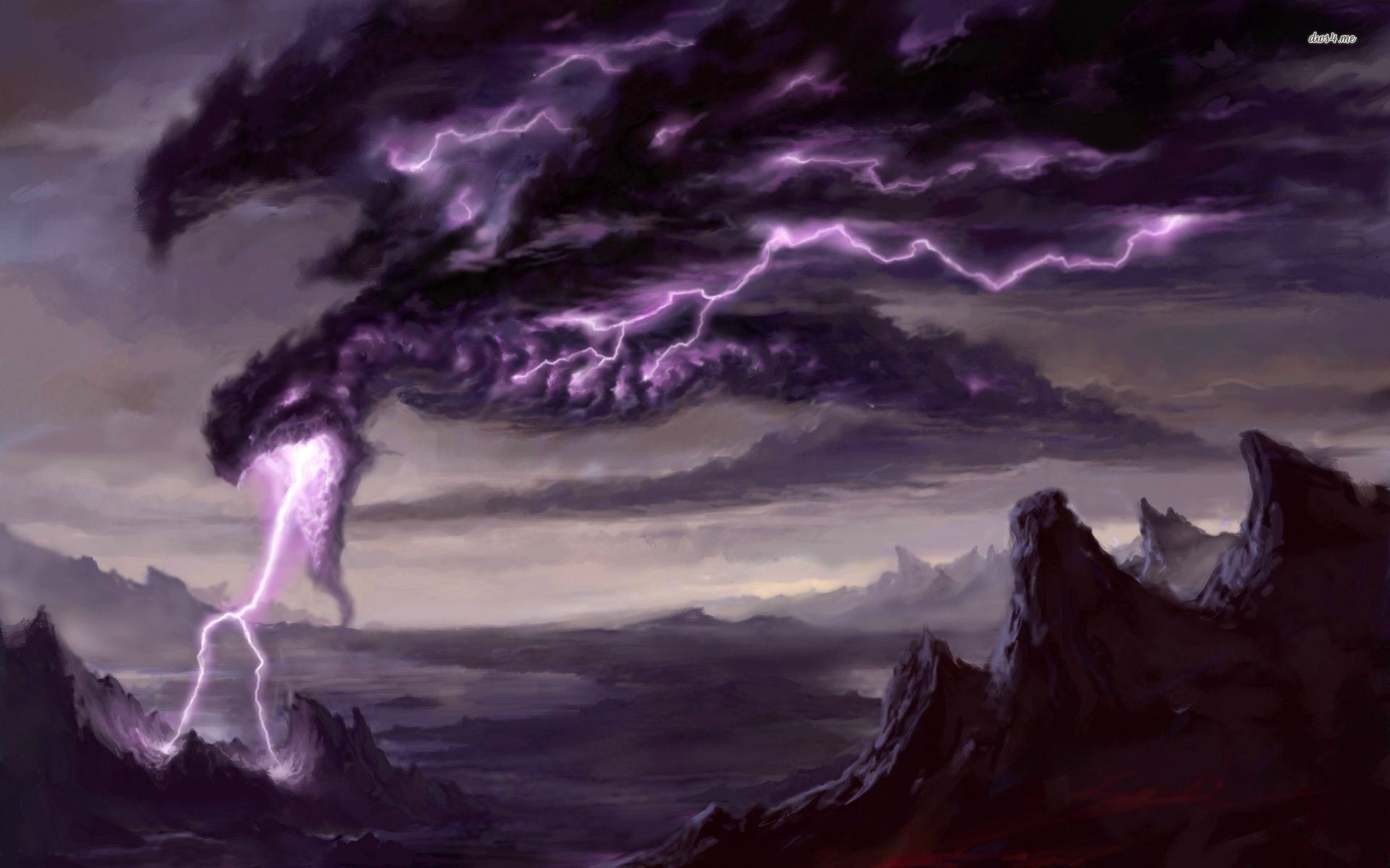 Purple Lightning Dragon Wallpapers Wallpaper Cave