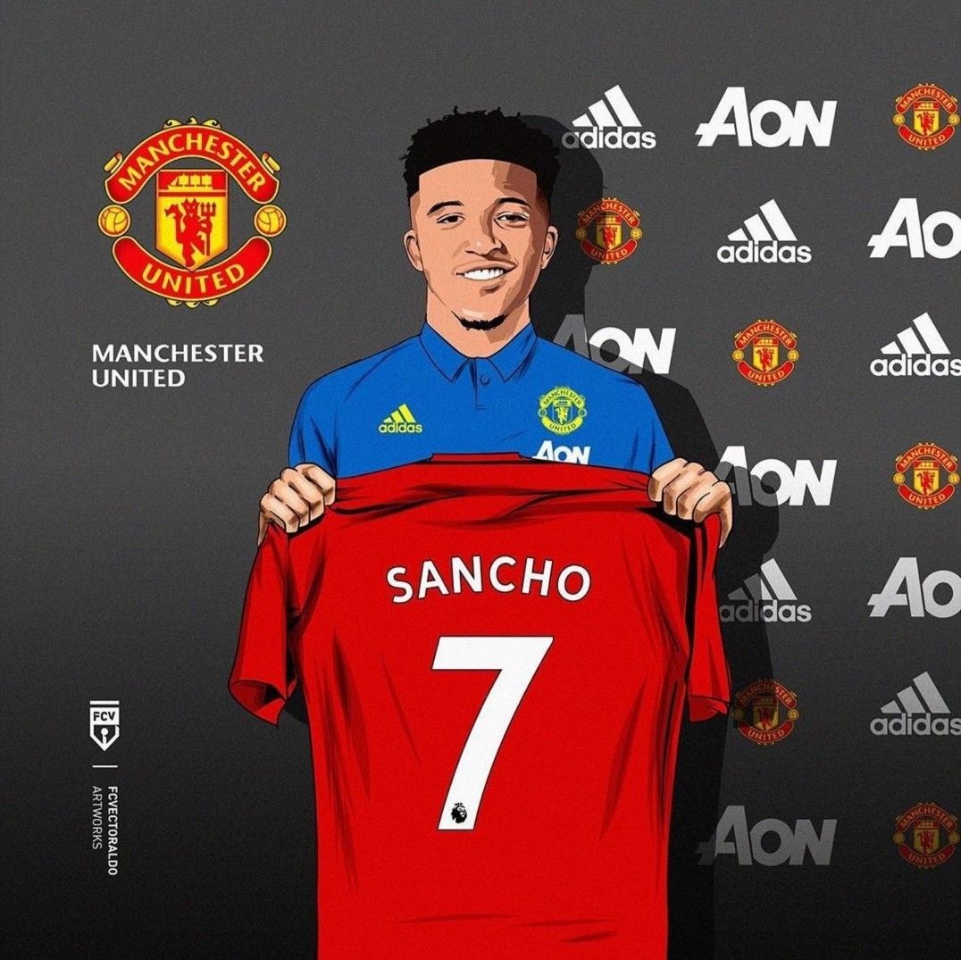 Jadon Sancho Manchester United Wallpapers Wallpaper Cave
