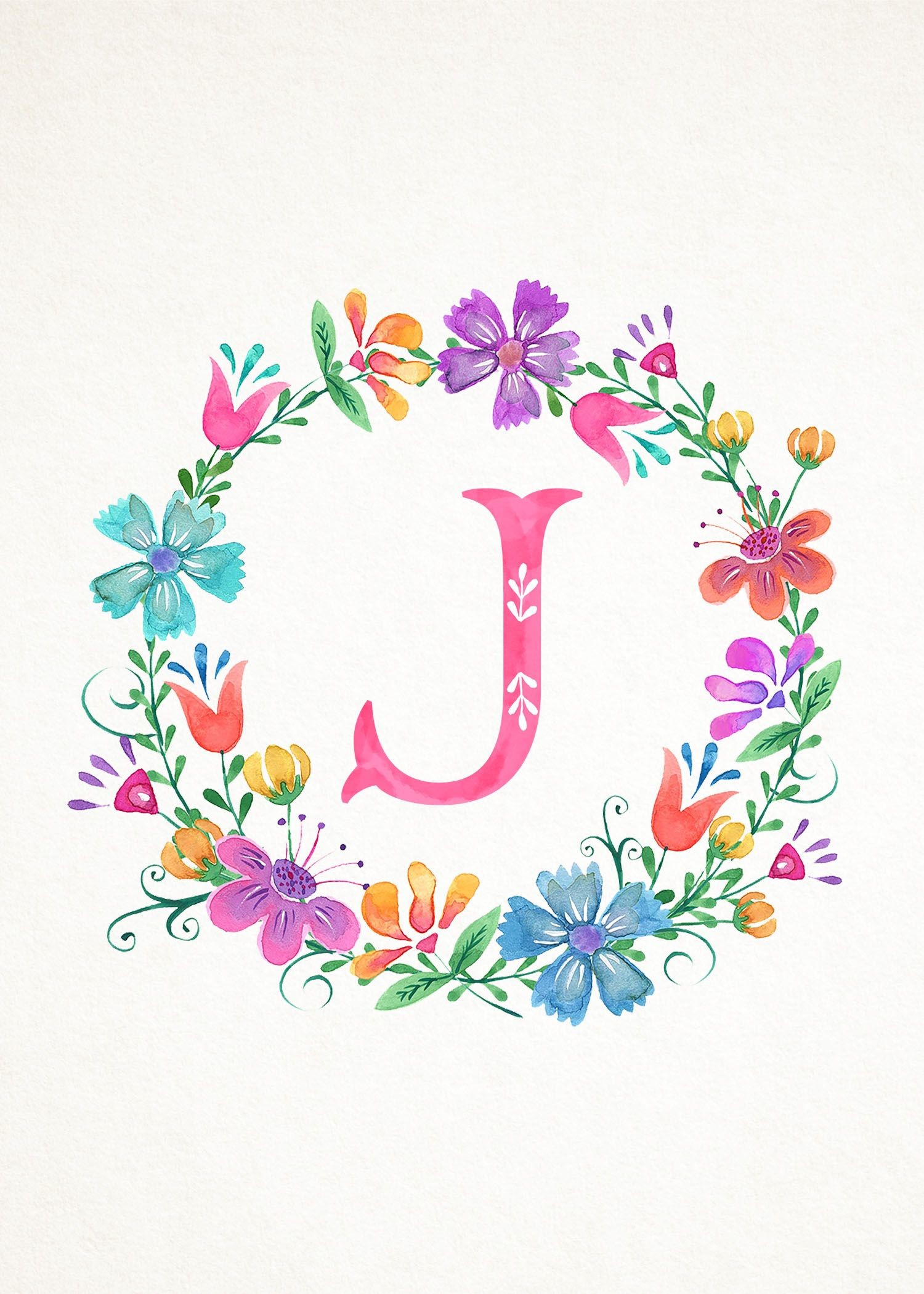 Cute Letter J Wallpaper