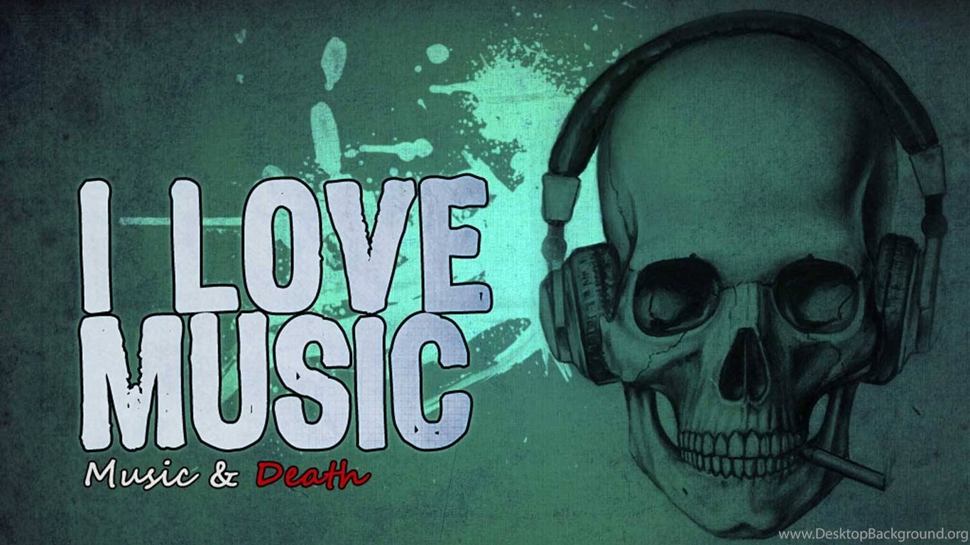 Music Skull Wallpapers Wallpaper Cave