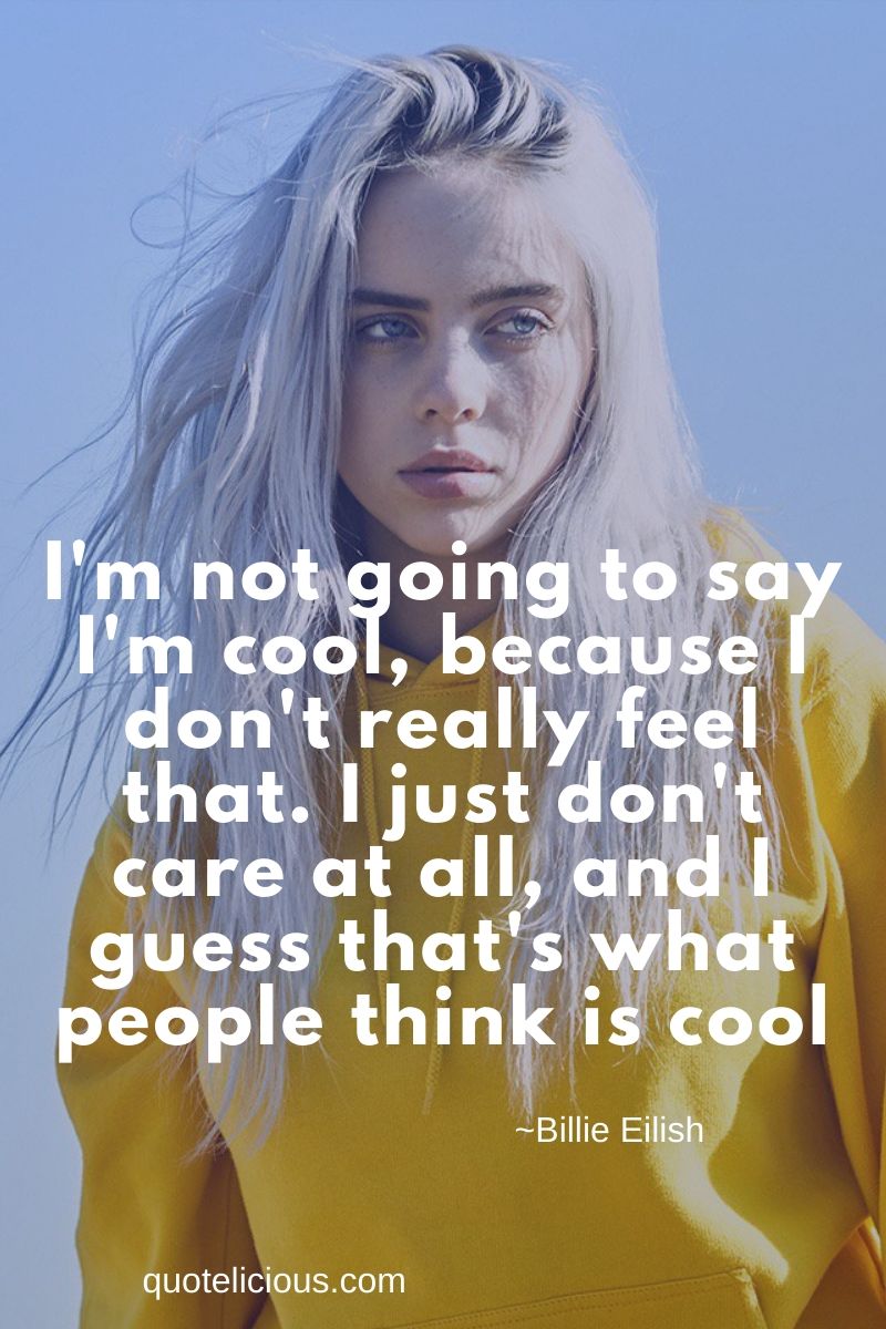 Aesthetic Billie Eilish Quotes Wallpapers Wallpaper Cave