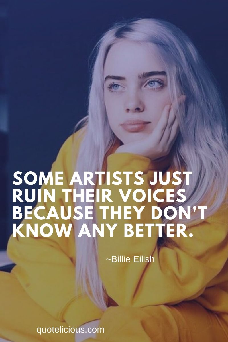 Aesthetic Billie Eilish Quotes Wallpapers Wallpaper Cave