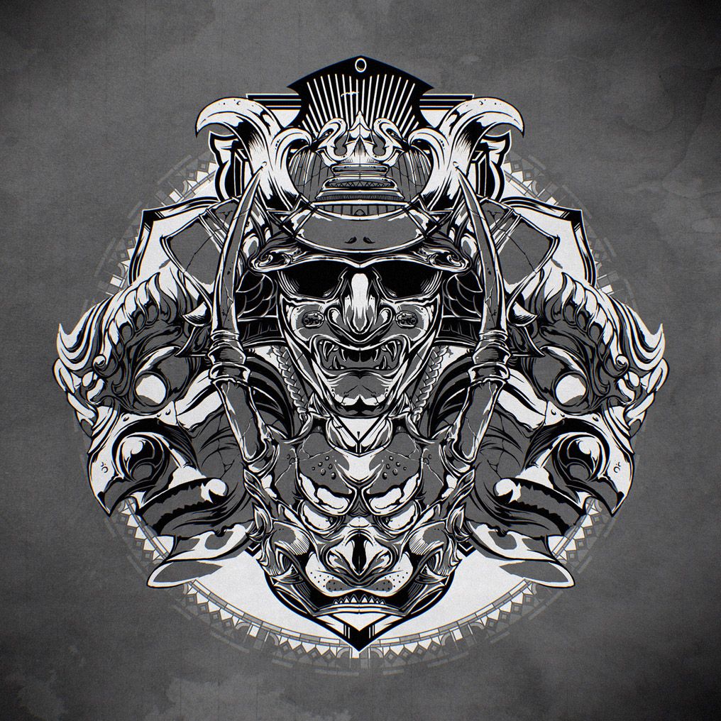 Oni Black And White Wallpapers Wallpaper Cave