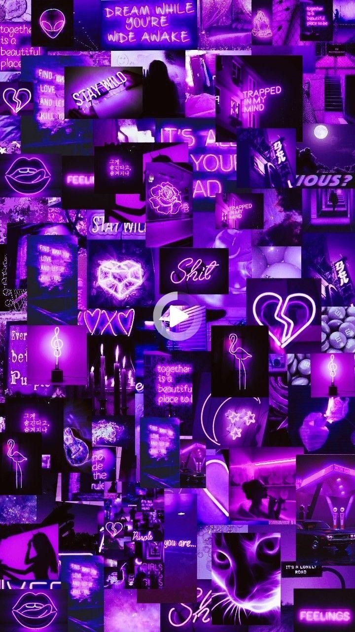 Purple Neon Aesthetic Wallpapers Wallpaper Cave