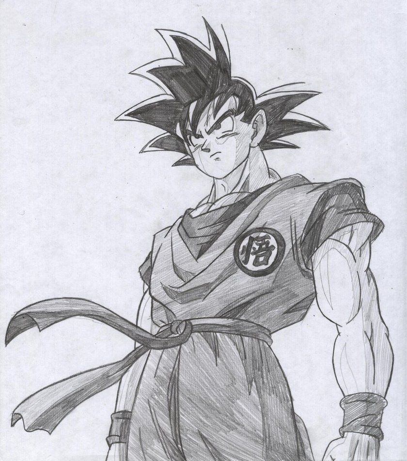 Goku Drawing Wallpapers Wallpaper Cave