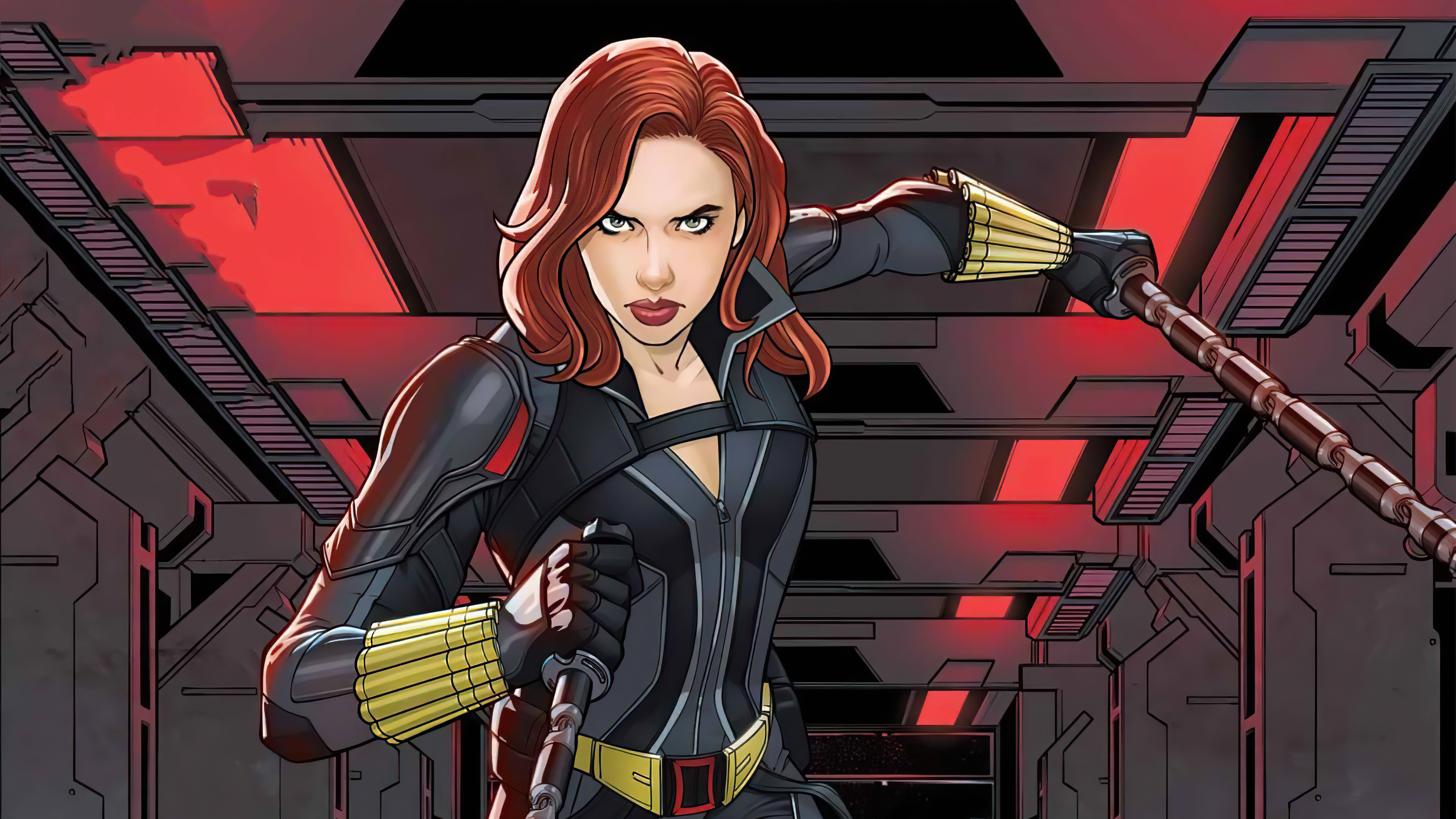 Black Widow Cartoon Wallpapers Wallpaper Cave