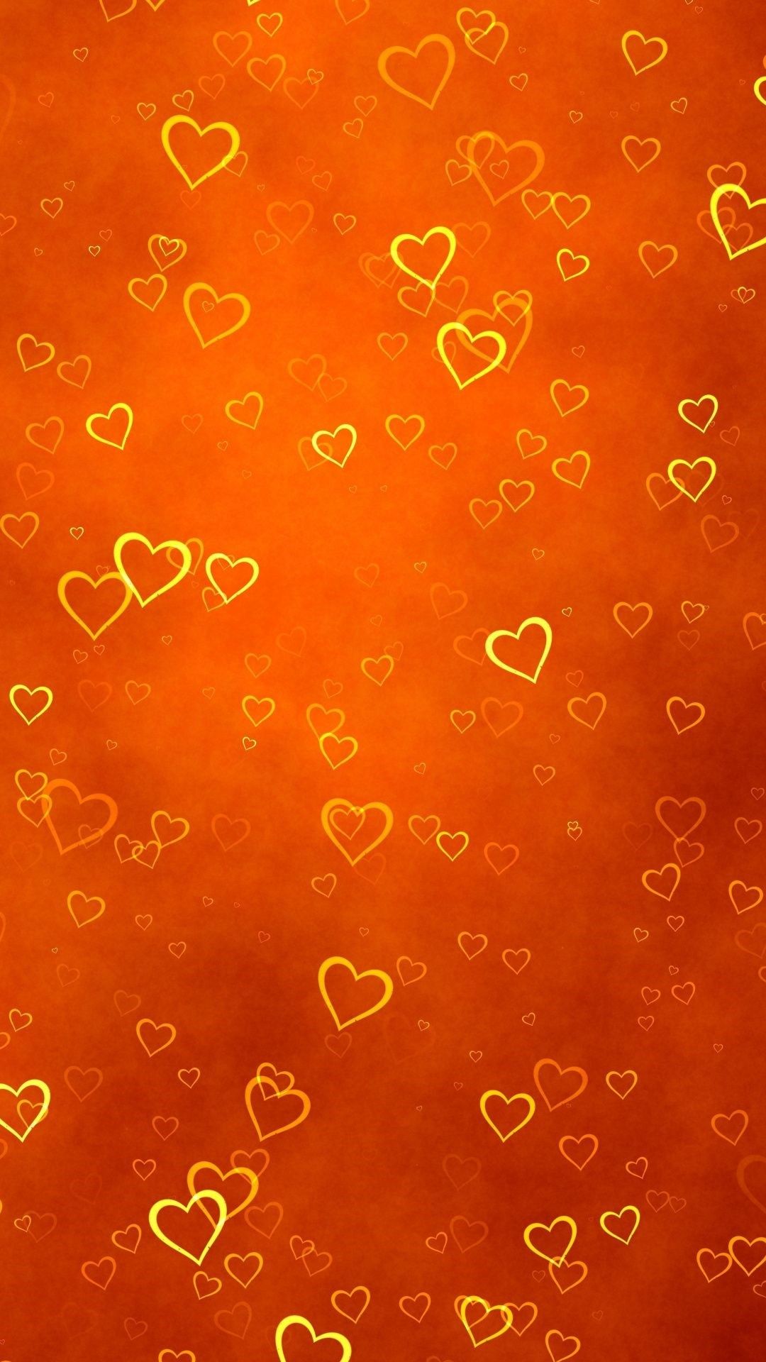 Orange Heart Aesthetic Wallpapers Wallpaper Cave