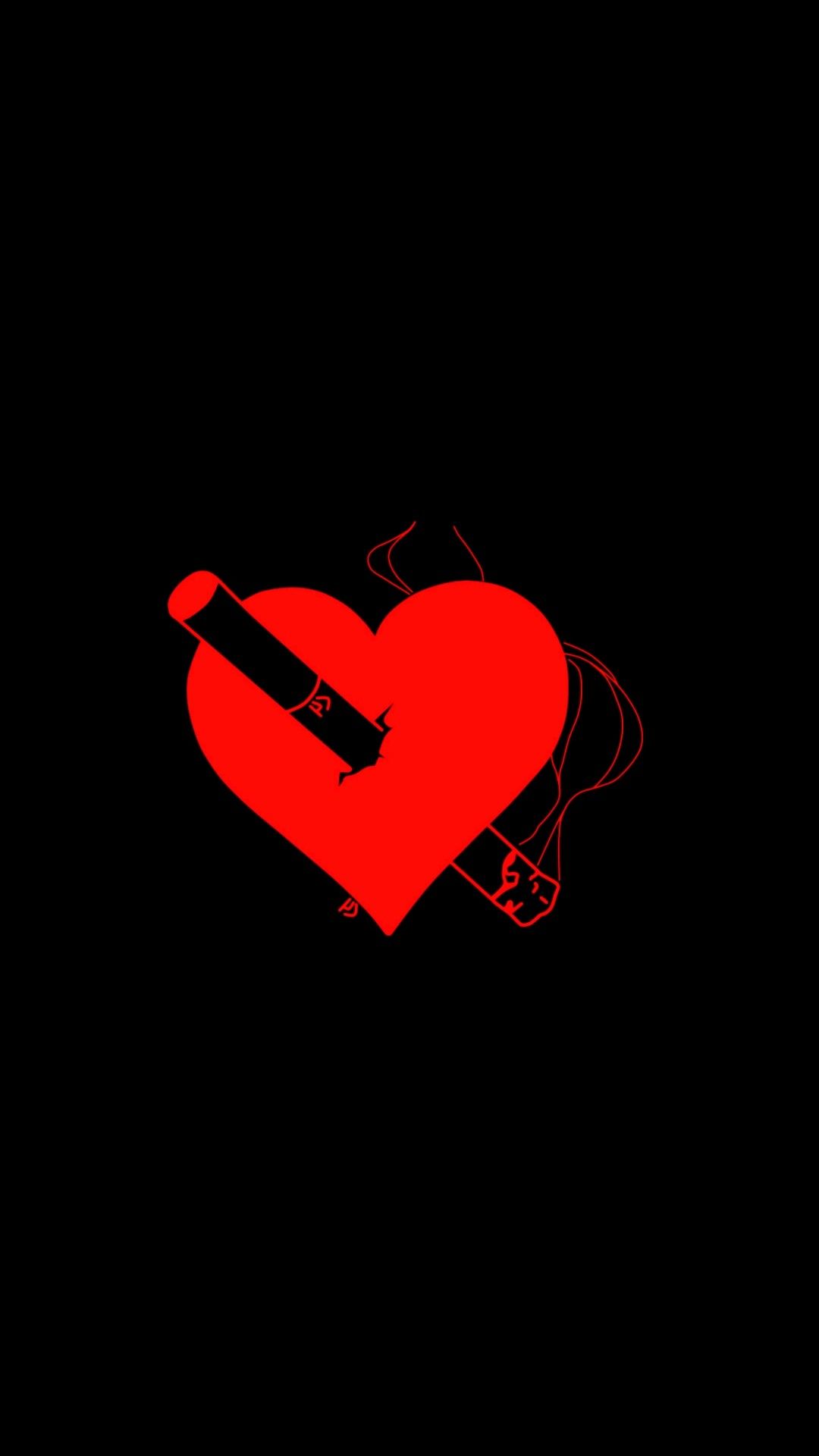 Red Heart Aesthetic Wallpapers Wallpaper Cave