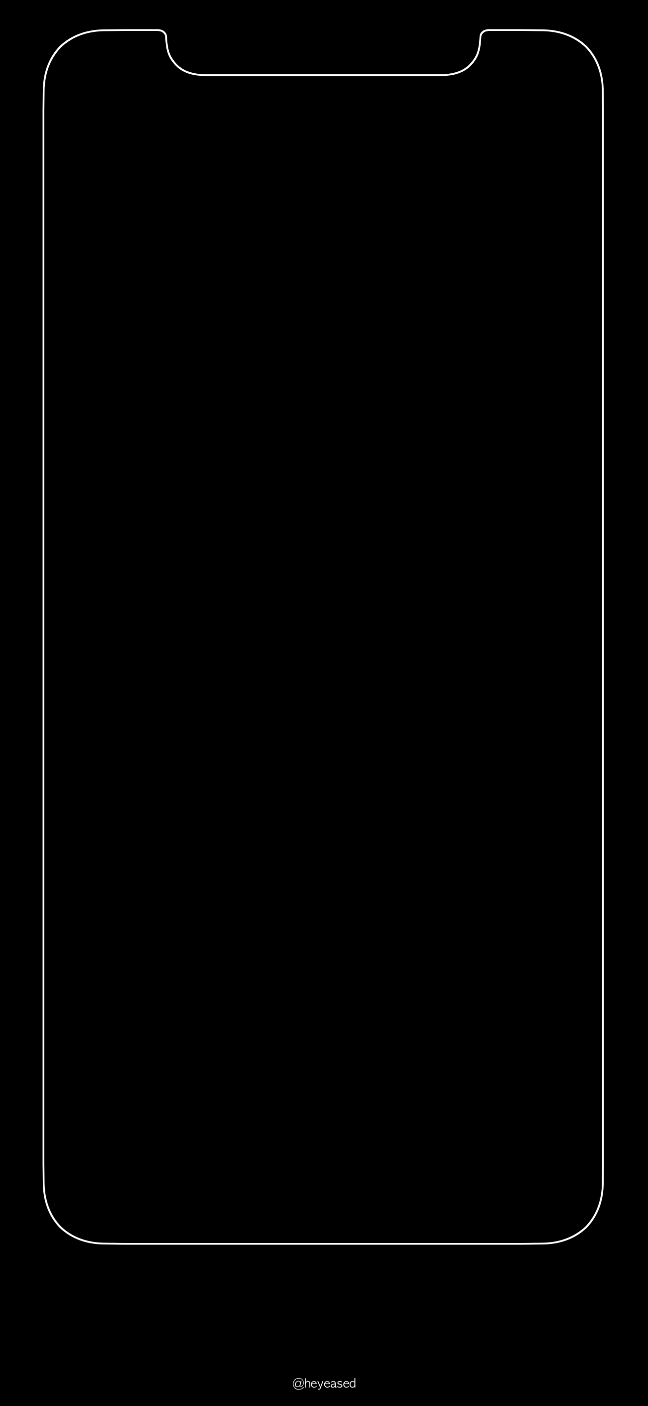 iPhone X Outline Wallpapers Wallpaper Cave