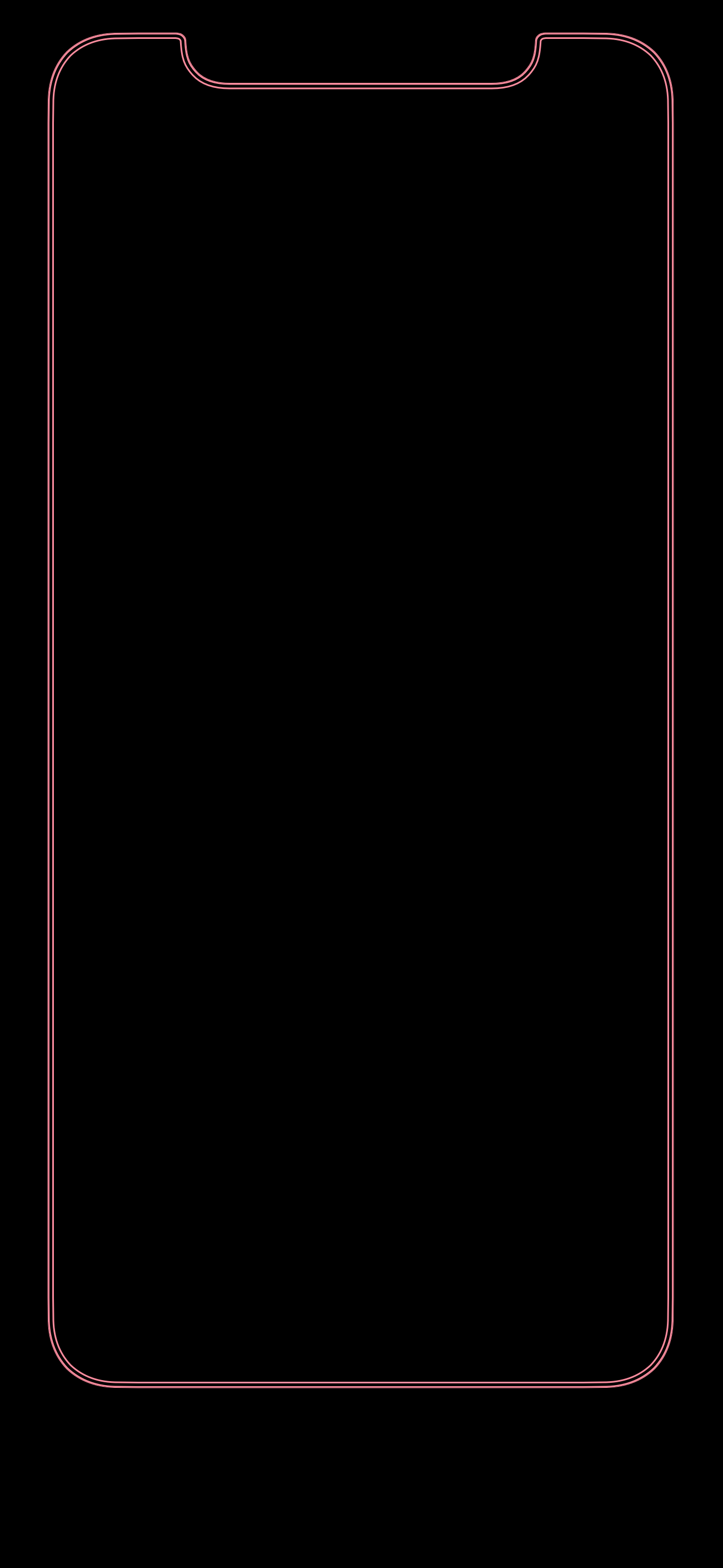 iPhone X Outline Wallpapers Wallpaper Cave