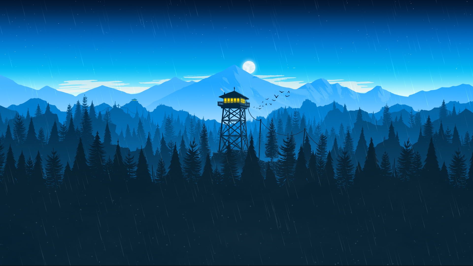Firewatch Blue Wallpapers Wallpaper Cave