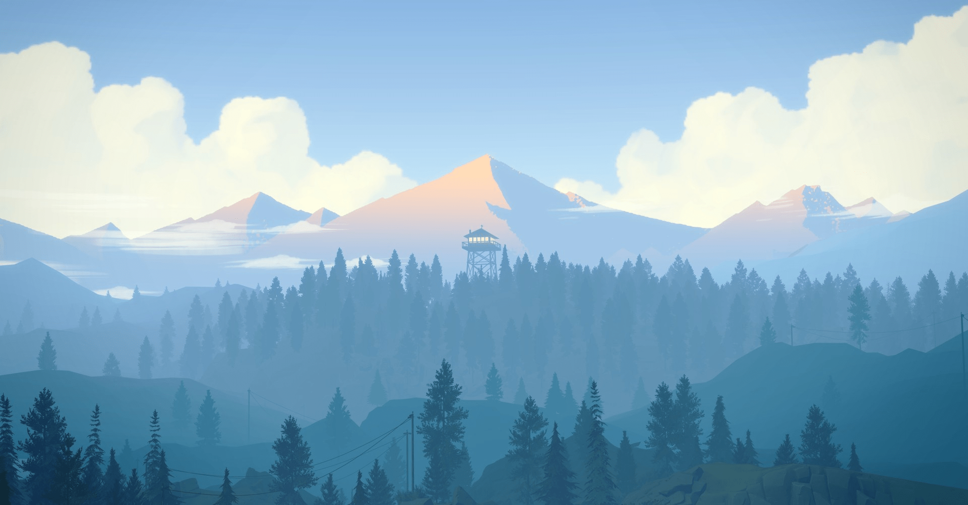 Firewatch Blue Wallpapers Wallpaper Cave