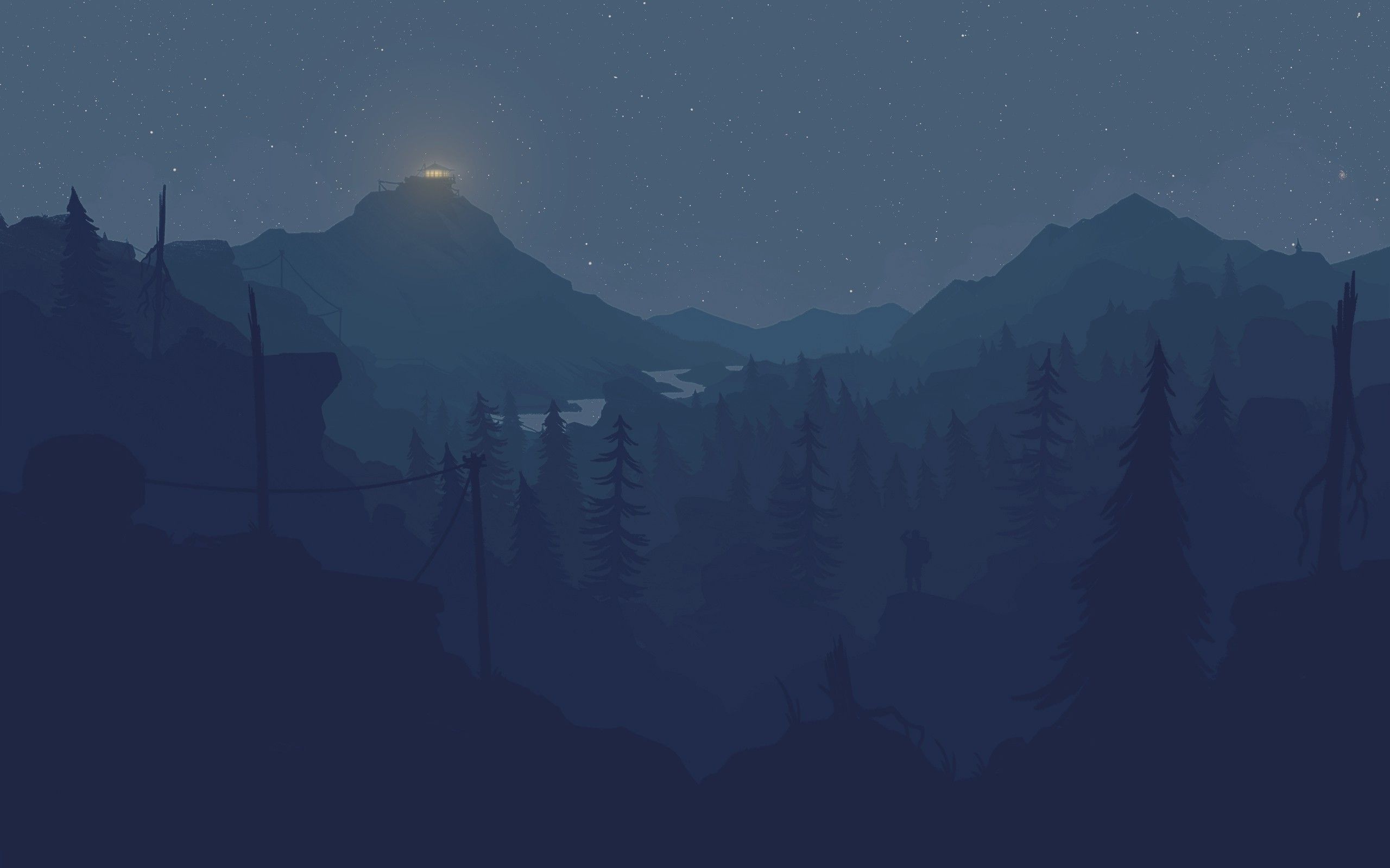 Firewatch Blue Wallpapers Wallpaper Cave
