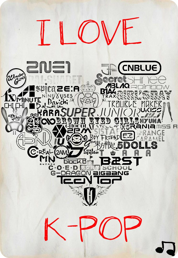 I Love Kpop Wallpapers Wallpaper Cave