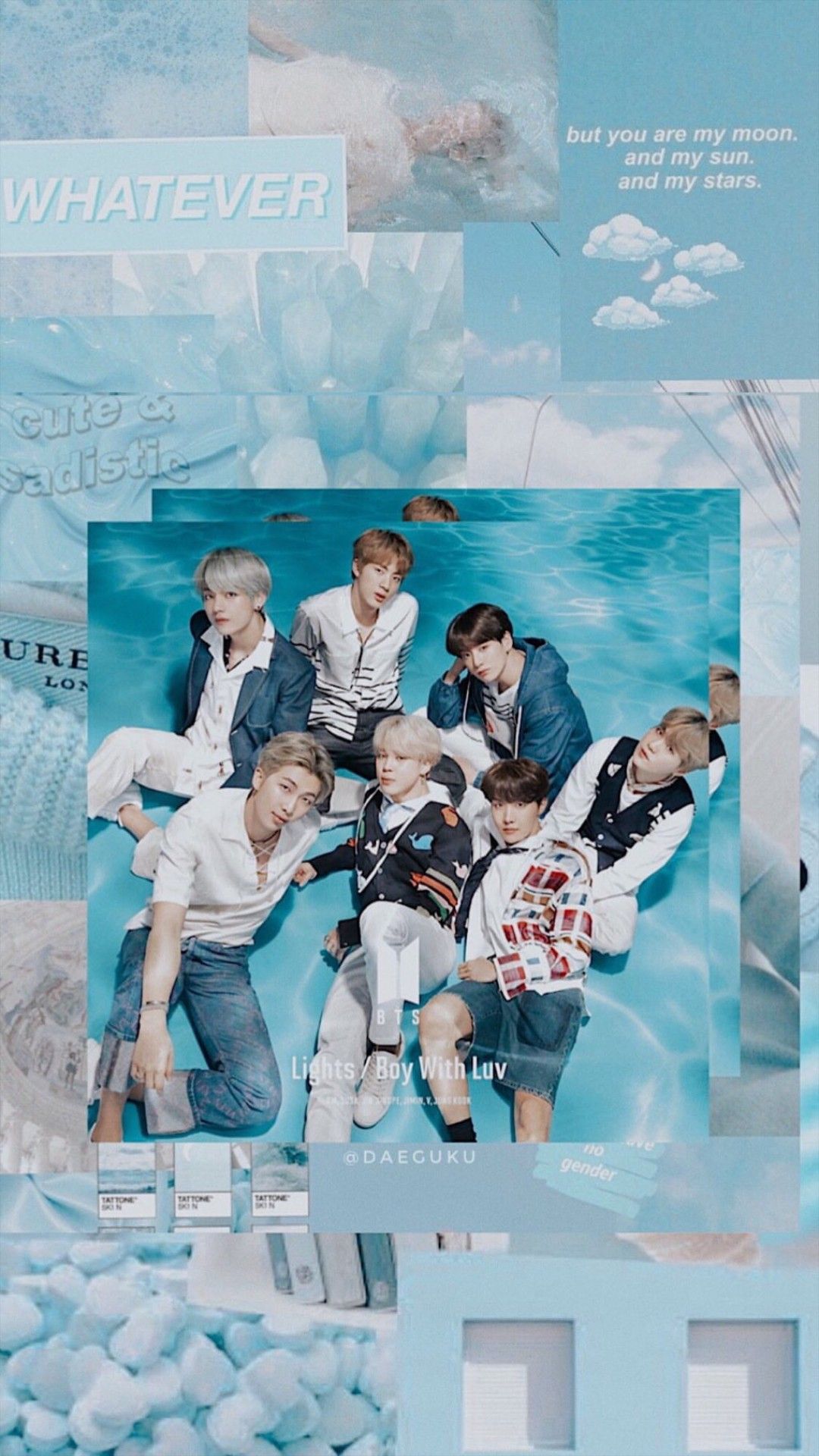 BTS Blue Aesthetic Wallpapers Wallpaper Cave