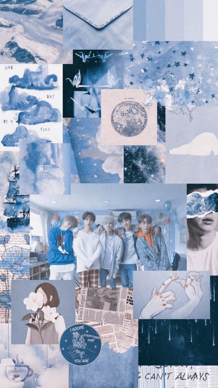 Blue Aesthetic Wallpaper Laptop BTS