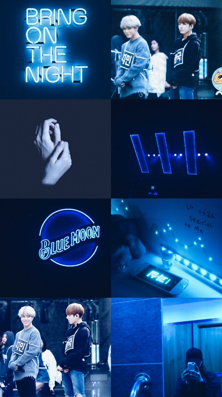 BTS Blue Aesthetic Wallpapers Wallpaper Cave