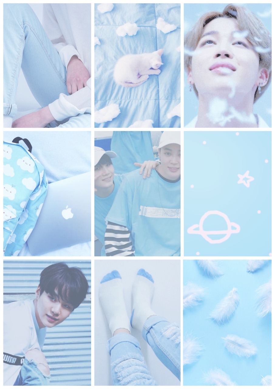 Blue Aesthetic Wallpaper Laptop BTS