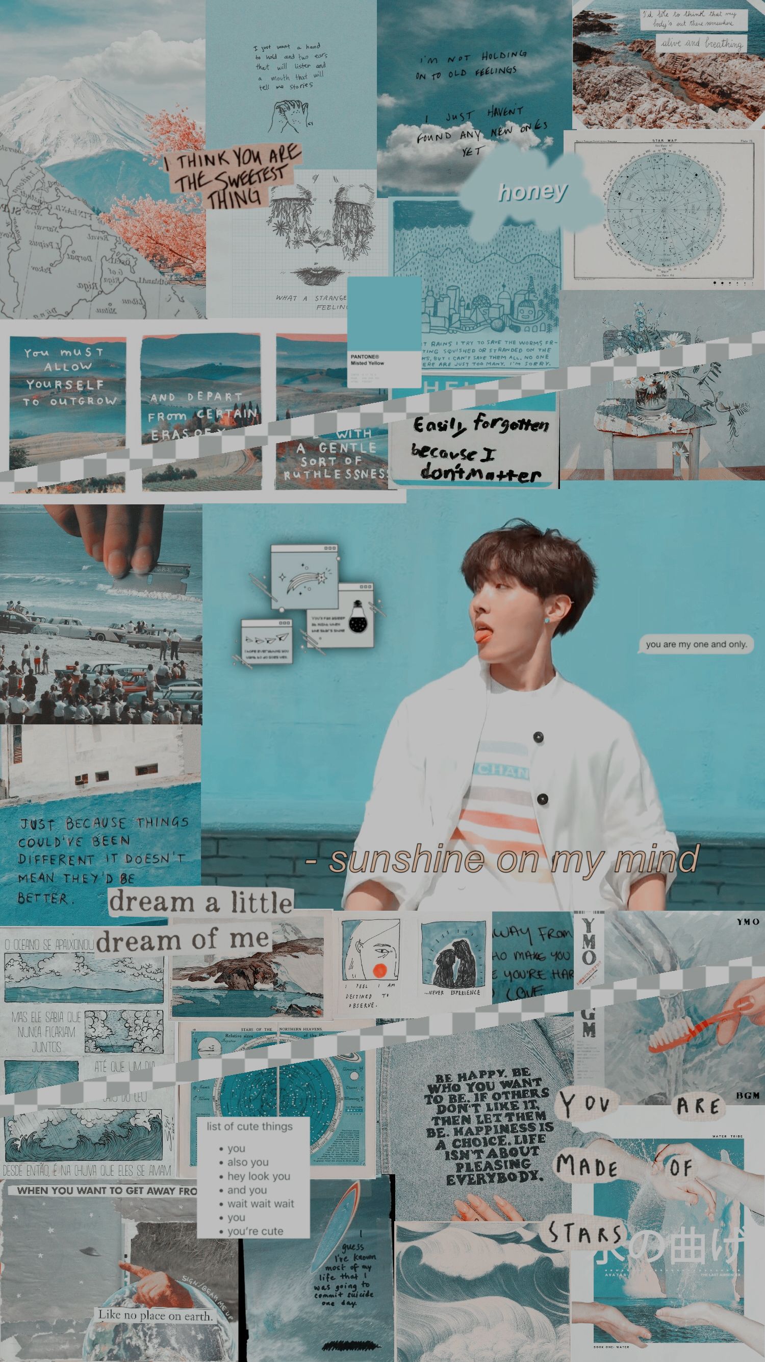 BTS Blue Aesthetic Wallpapers Wallpaper Cave