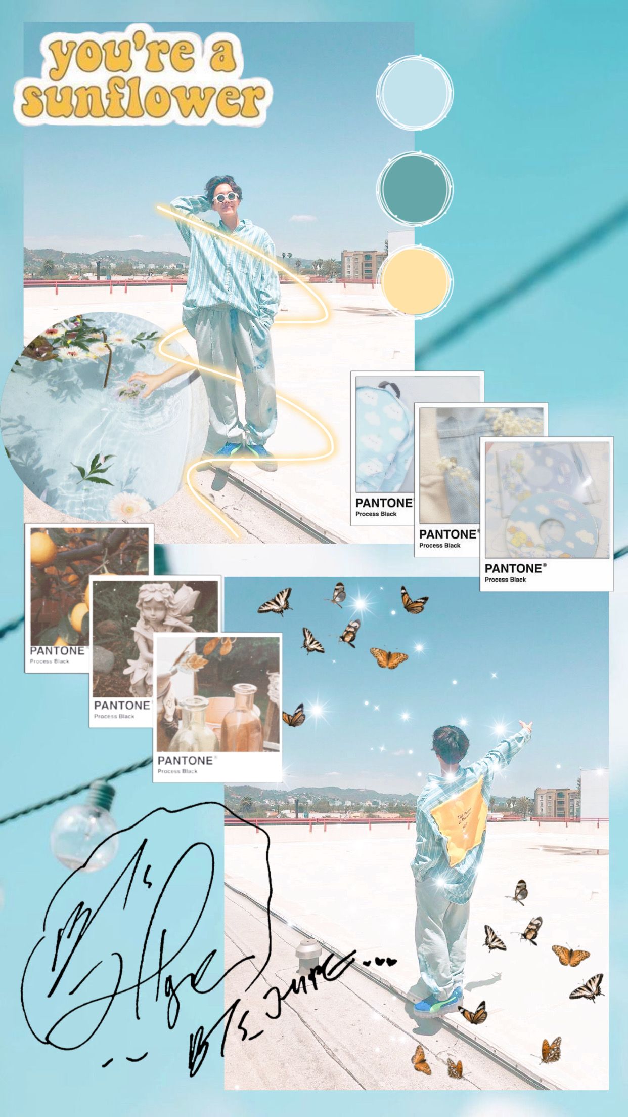 BTS Blue Aesthetic Wallpapers Wallpaper Cave