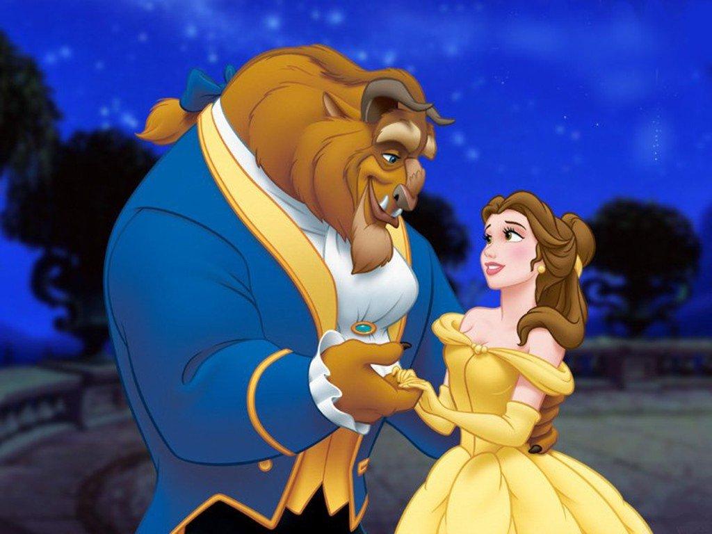 Beauty And The Beast Cartoon Wallpapers Wallpaper Cave