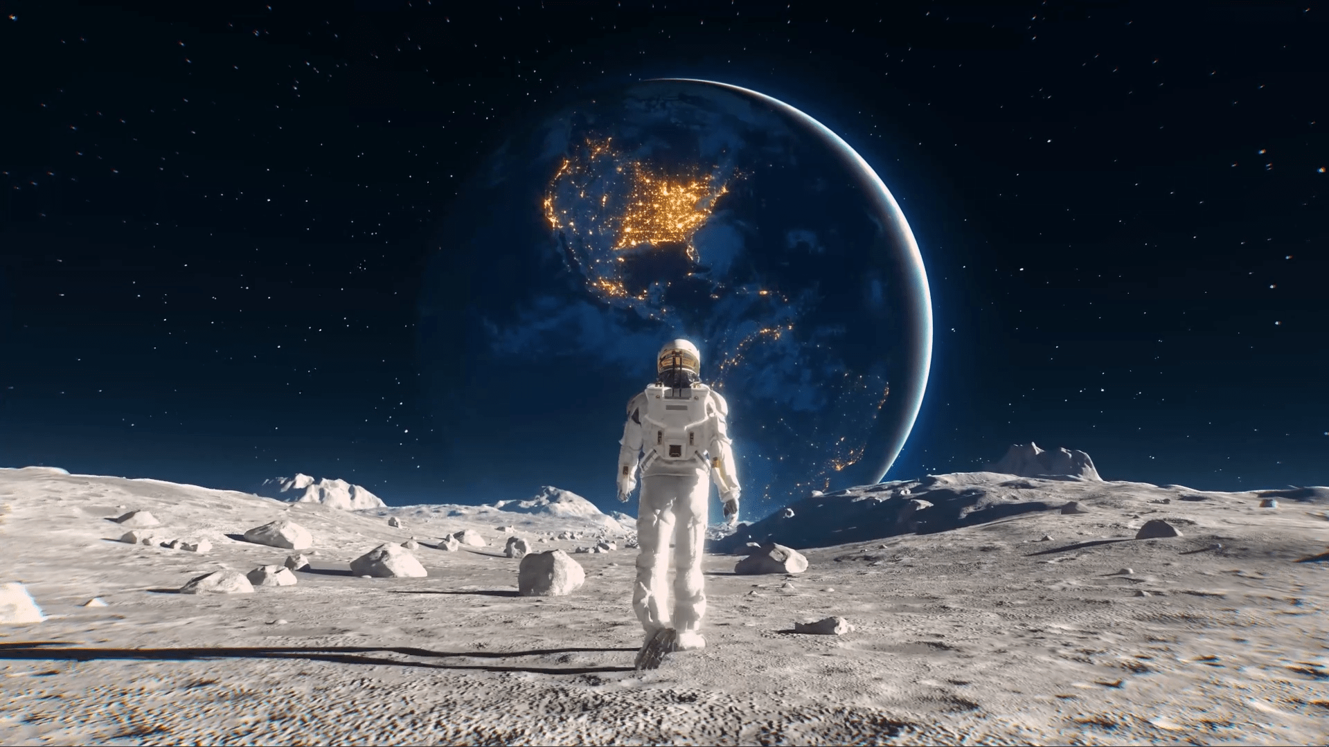 Earth From Moon Wallpapers Wallpaper Cave