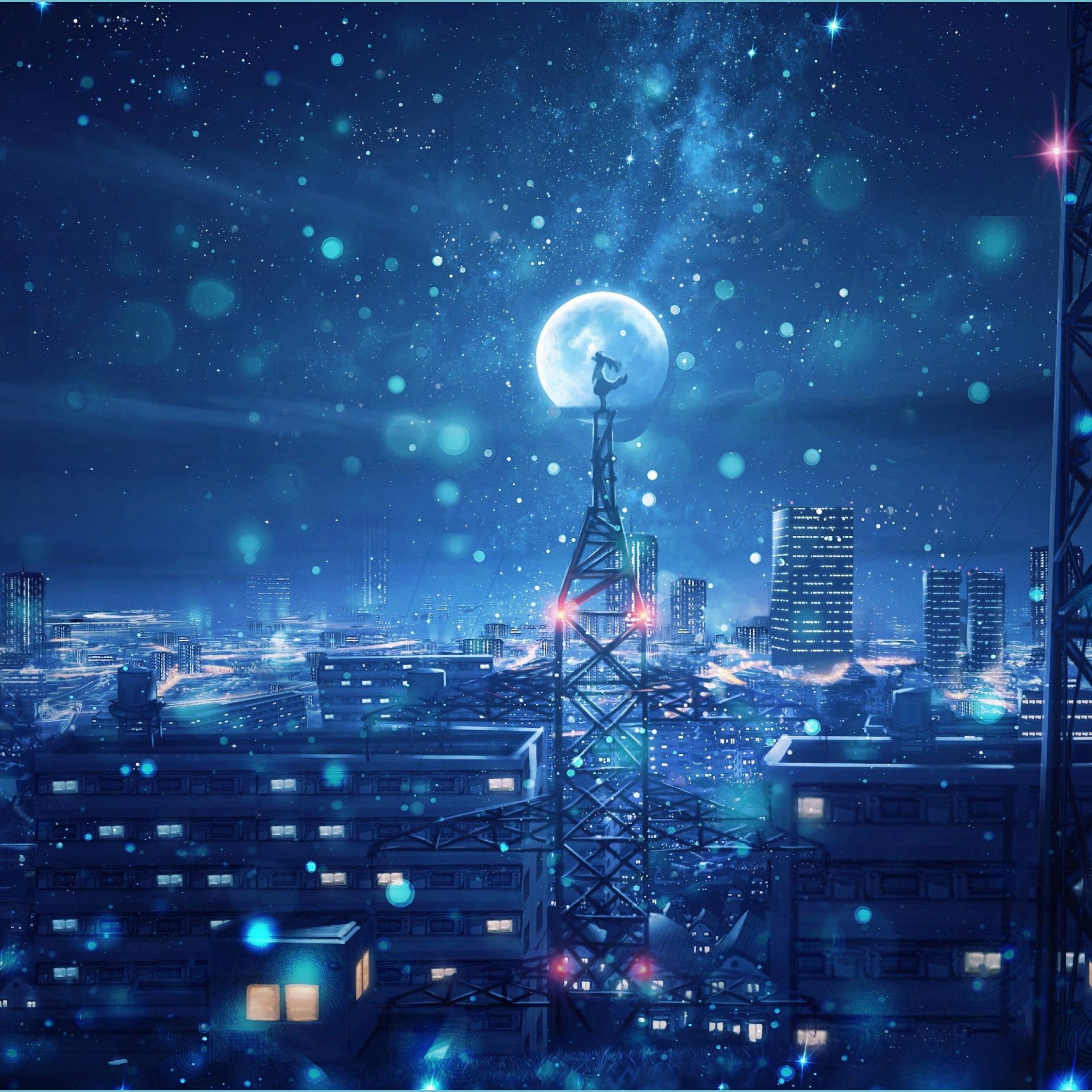 Cool Anime Blue Wallpapers Wallpaper Cave