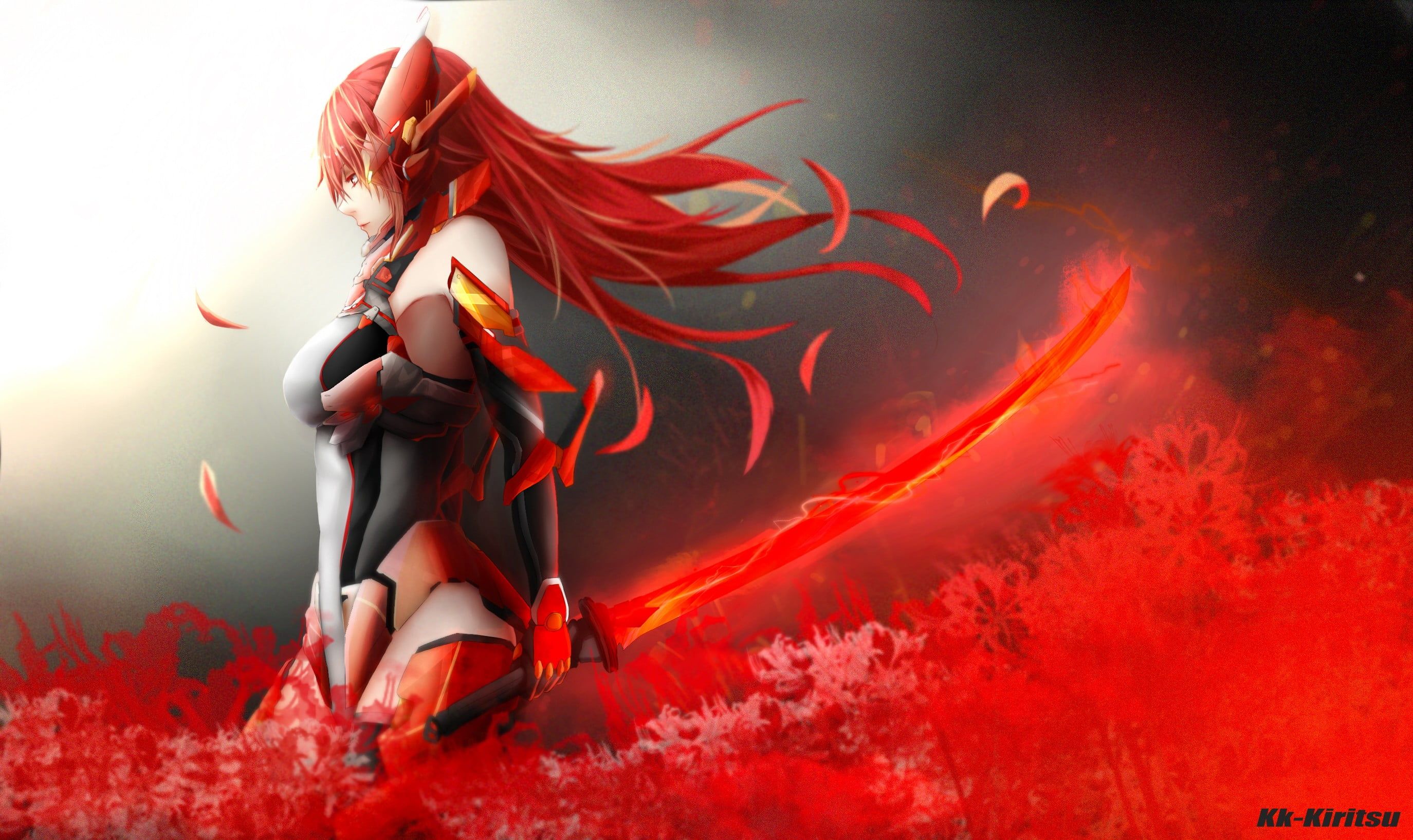 Red Hair Anime Girl PC Wallpapers Wallpaper Cave