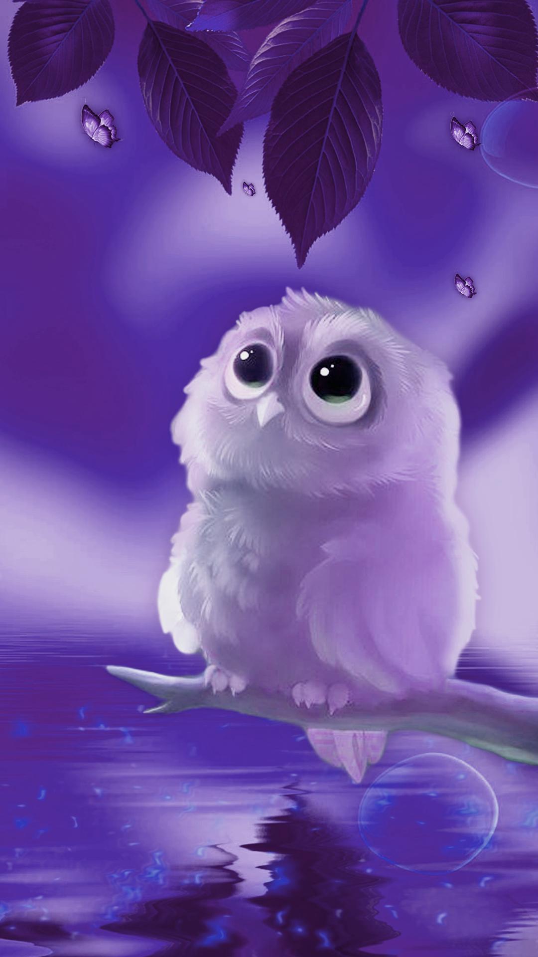 Purple Owl Wallpapers Wallpaper Cave