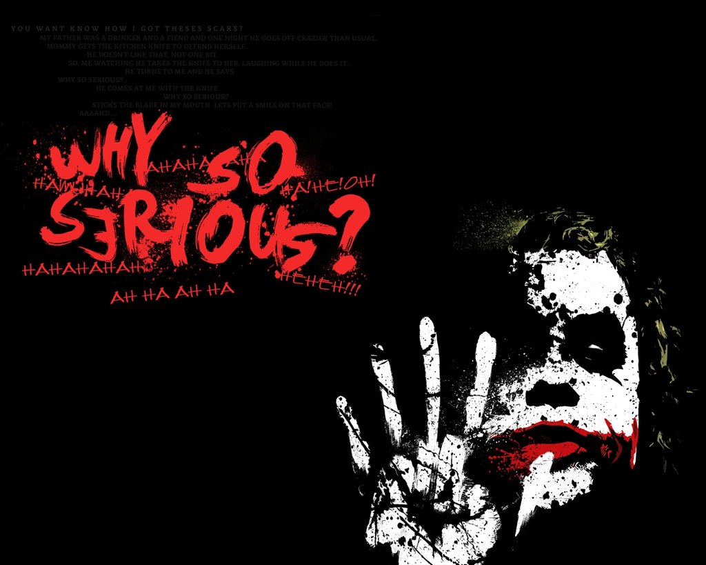 Joker Why So Serious Desktop Wallpapers Wallpaper Cave