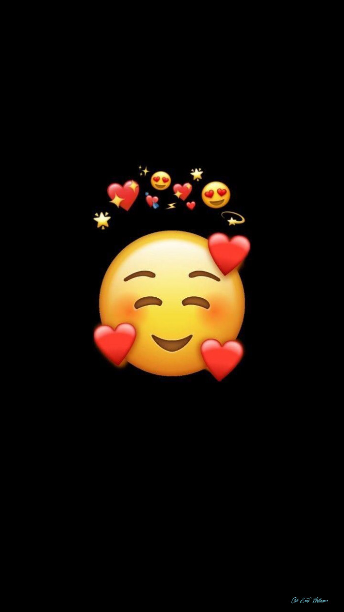 Fake Smile Emoji Wallpaper