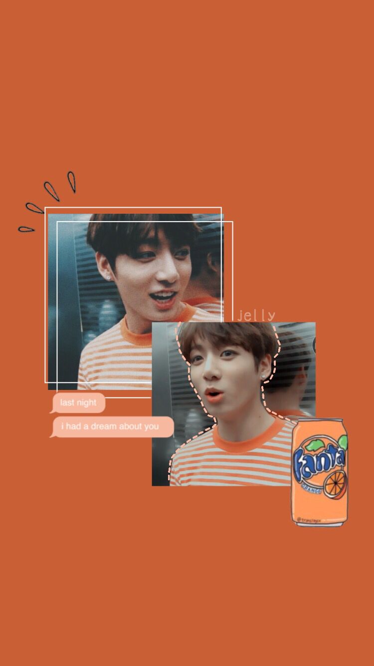 Jungkook Orange Aesthetic Wallpapers Wallpaper Cave