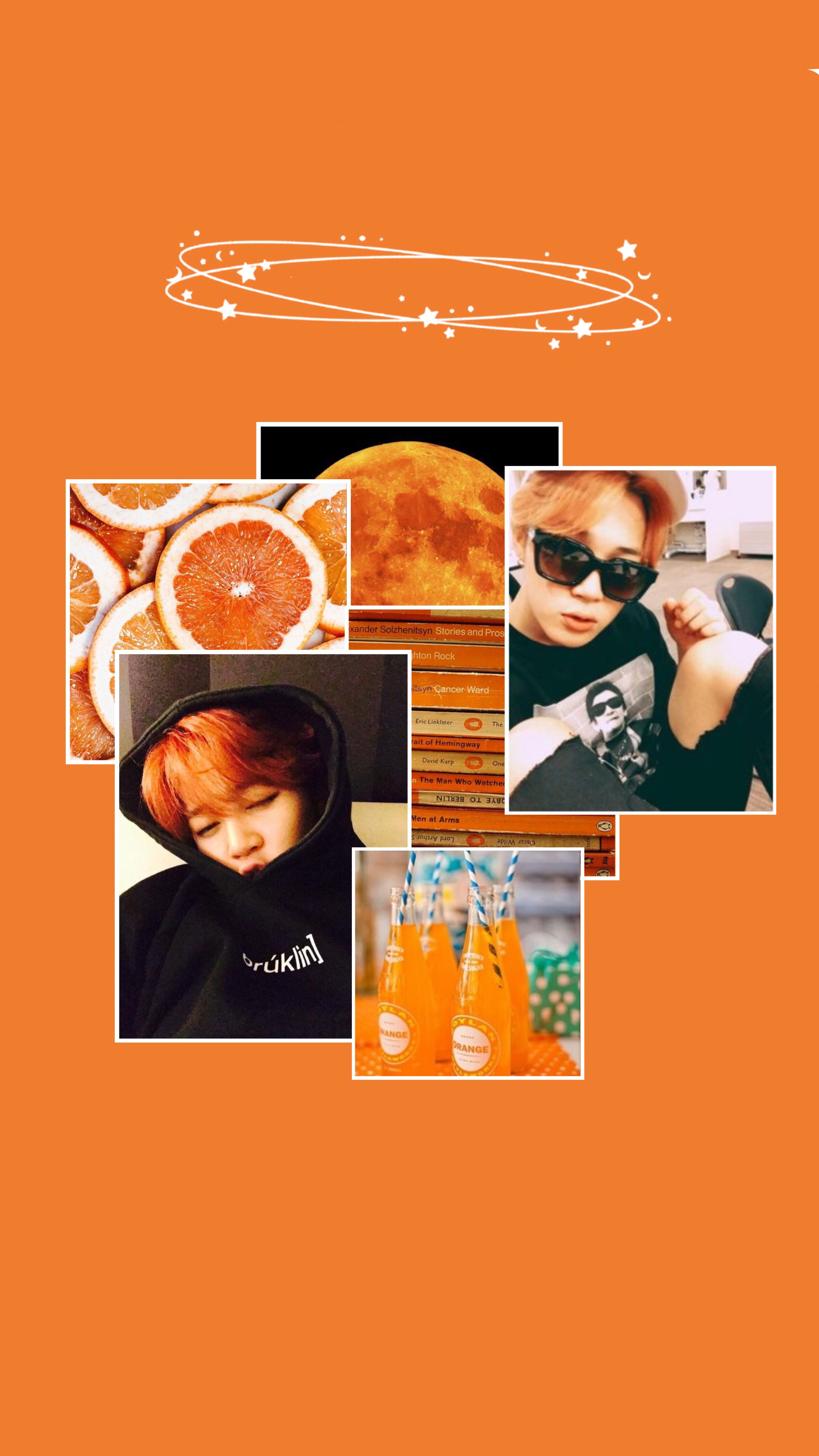 Jungkook Orange Aesthetic Wallpapers Wallpaper Cave