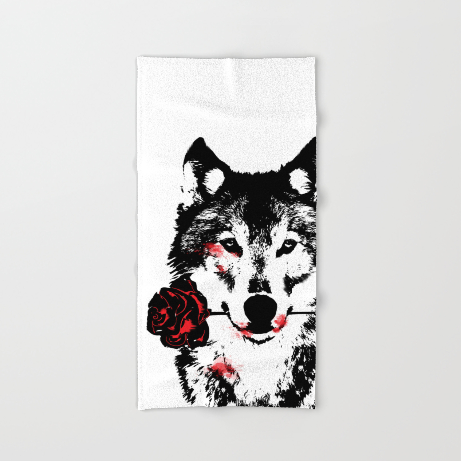 Wolf Holding A Rose Wallpapers Wallpaper Cave