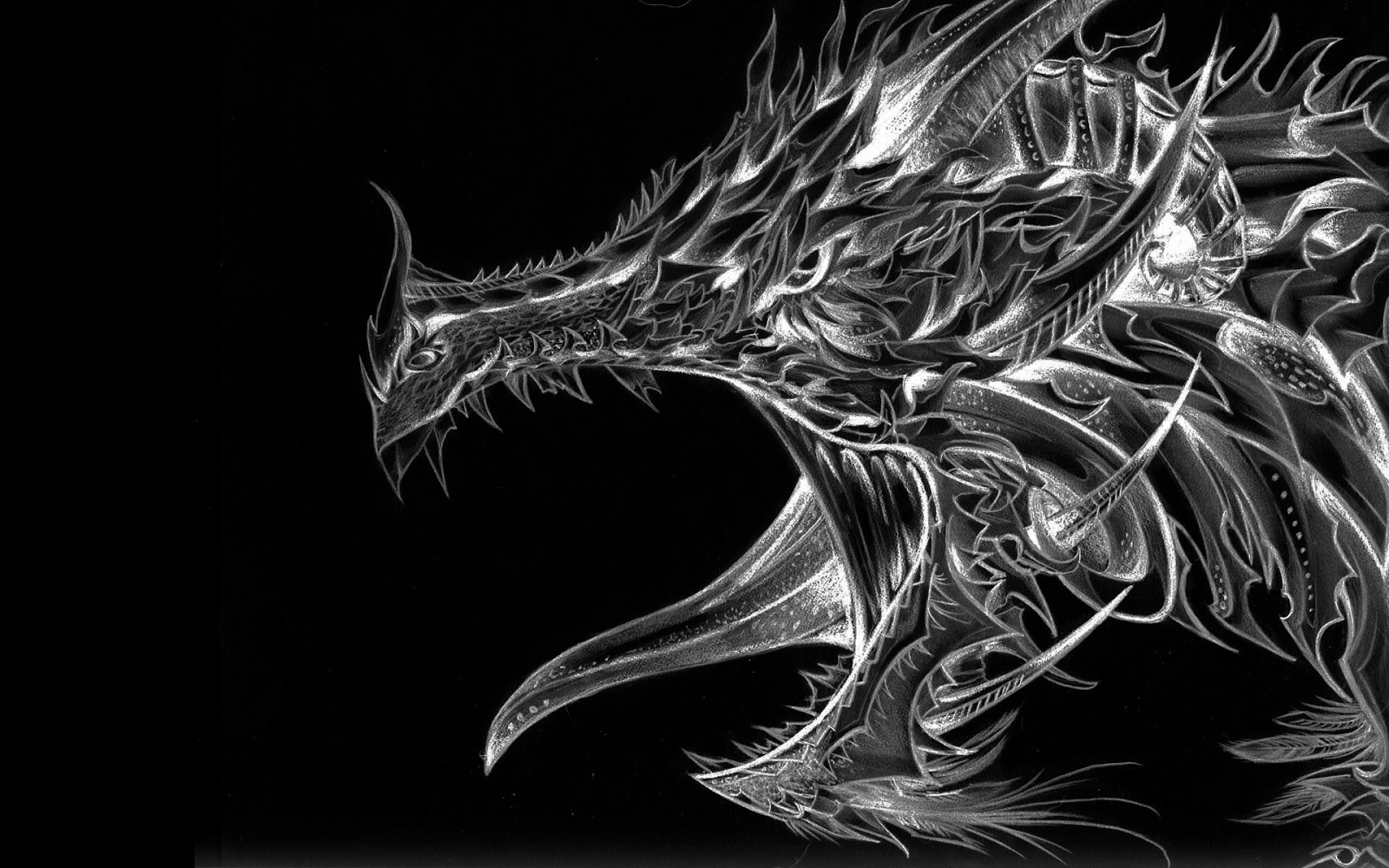 Silver Dragon Wallpapers Wallpaper Cave