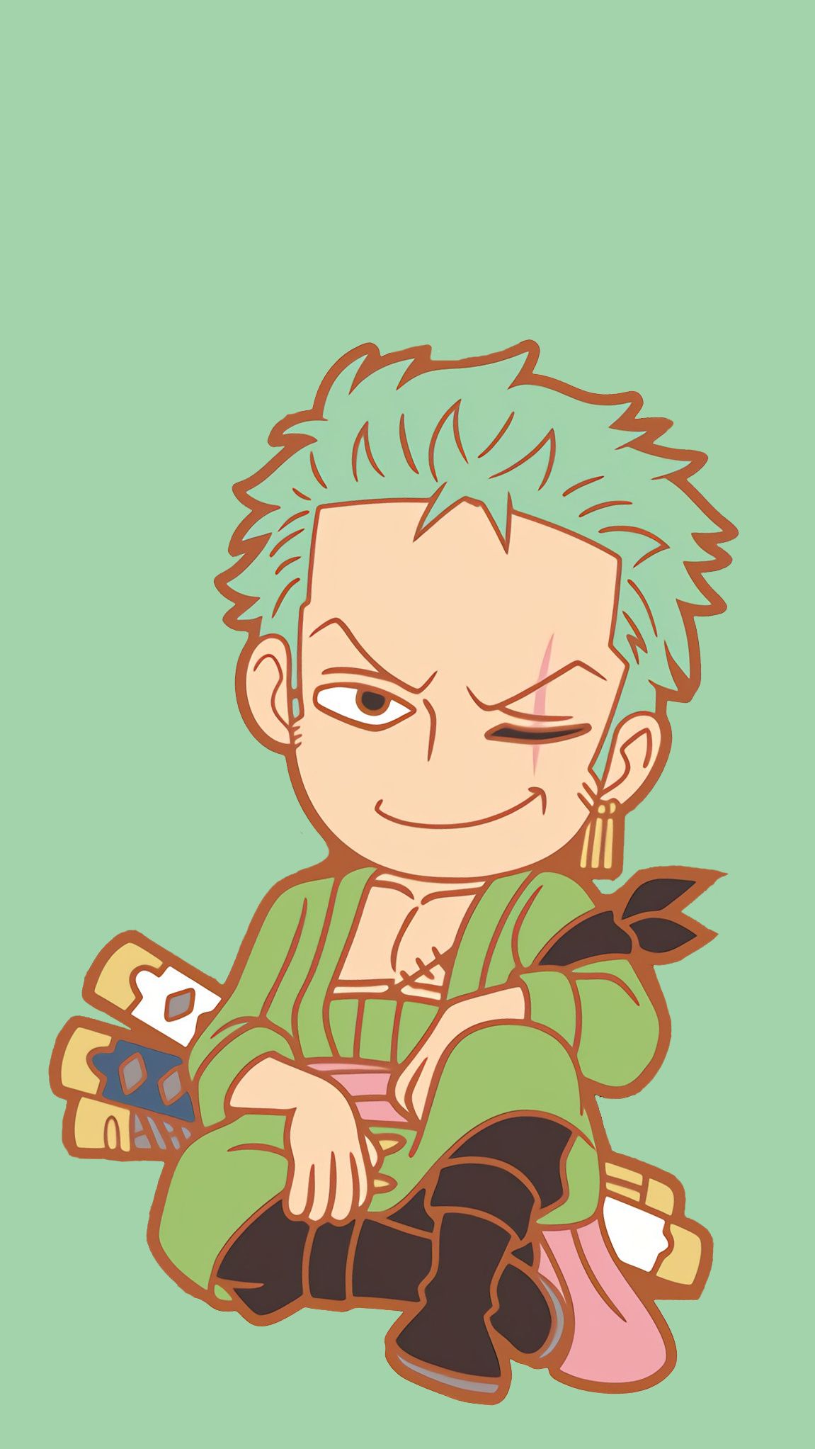 Zoro Chibi Wallpapers Wallpaper Cave