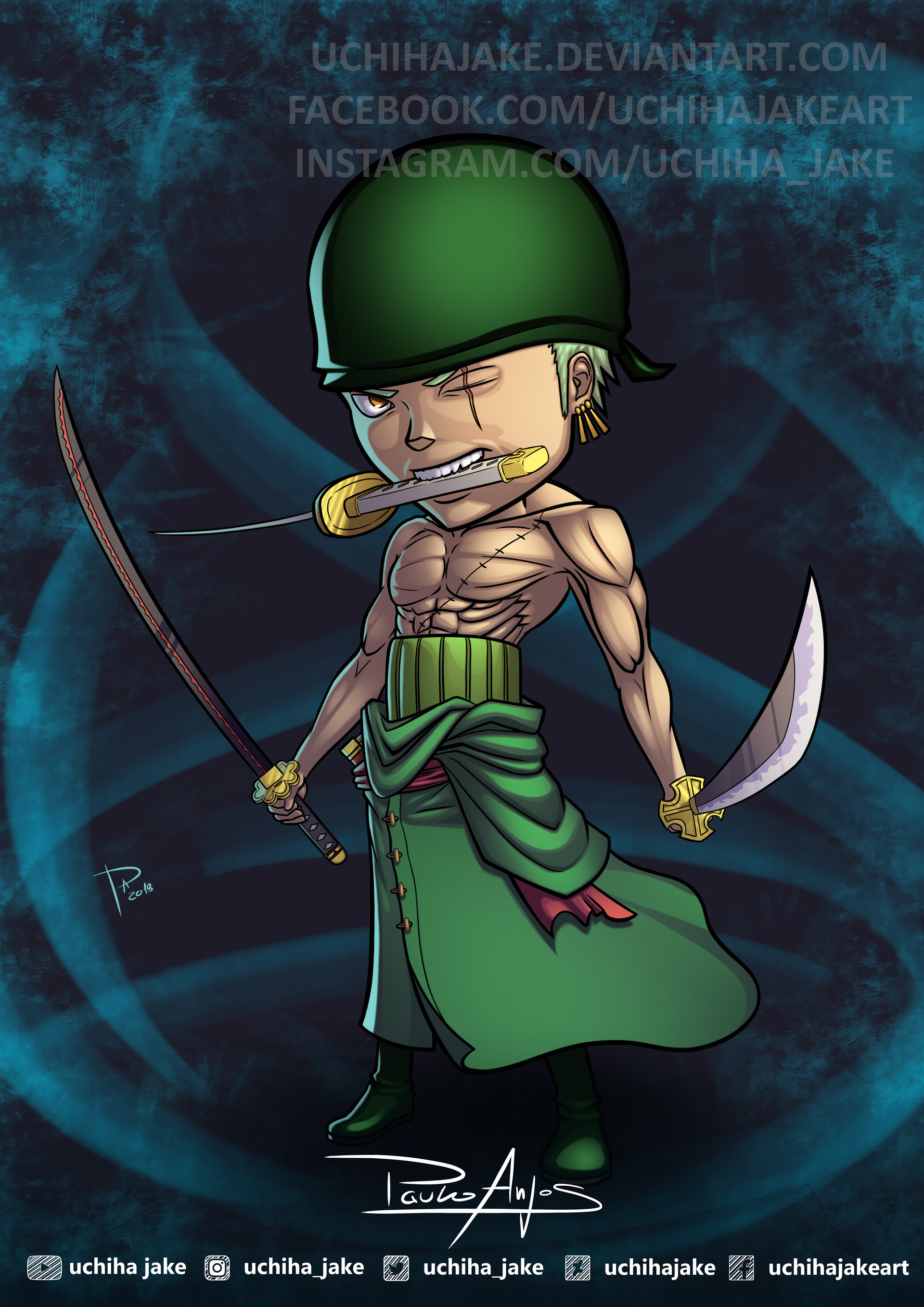 Zoro Chibi Wallpapers Wallpaper Cave