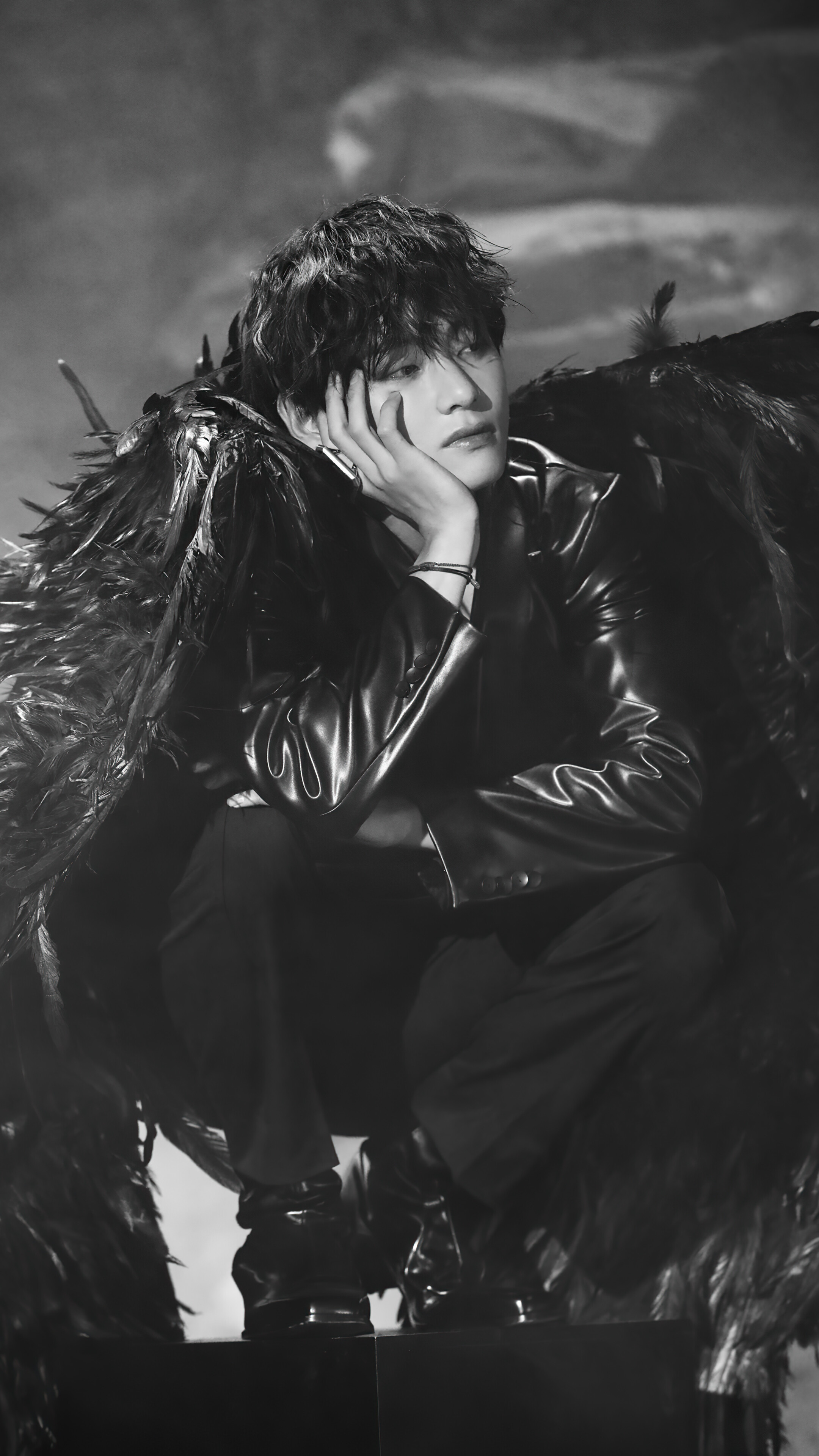 BTS V Black Wallpapers Wallpaper Cave