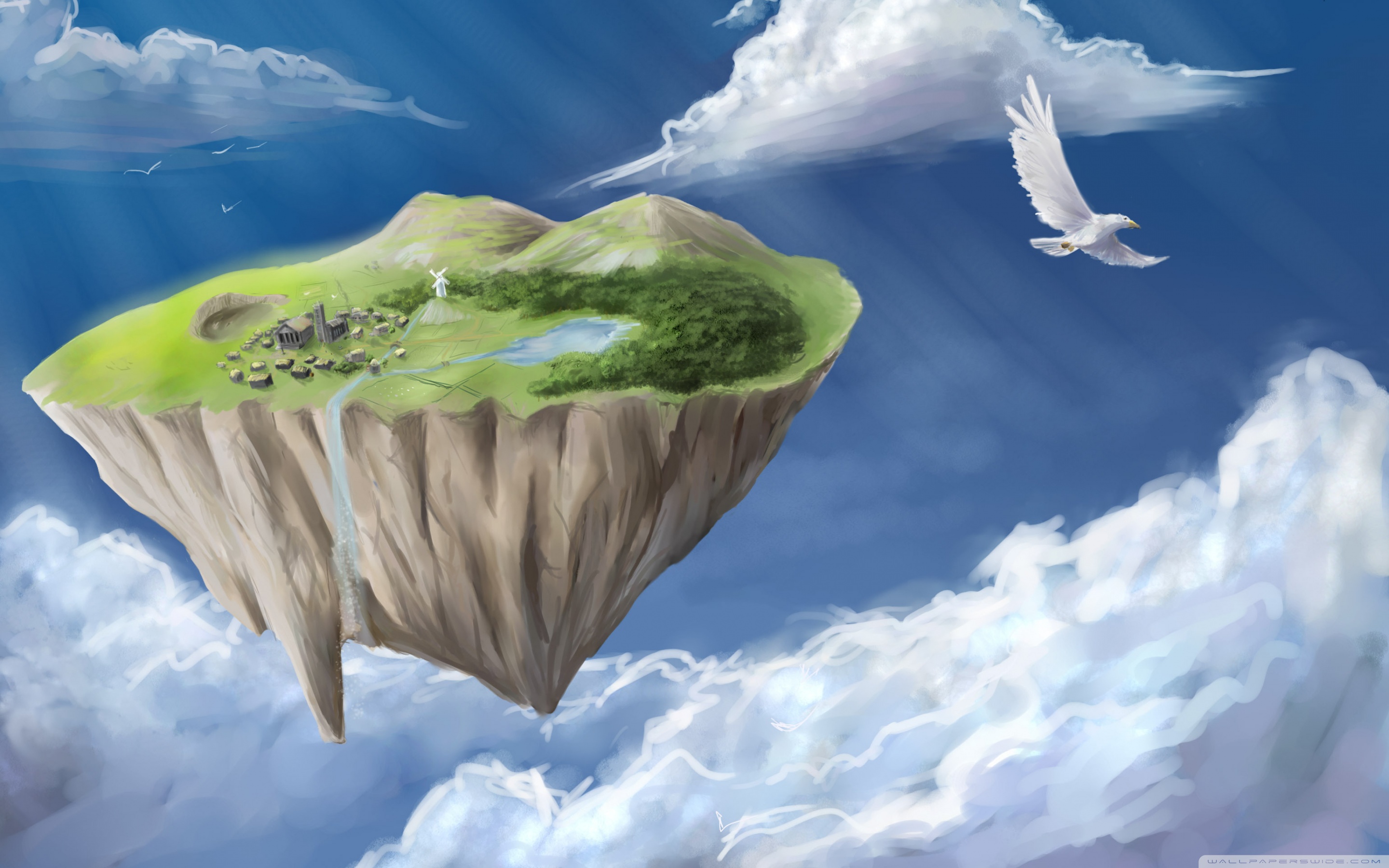 Anime Island Wallpapers Wallpaper Cave