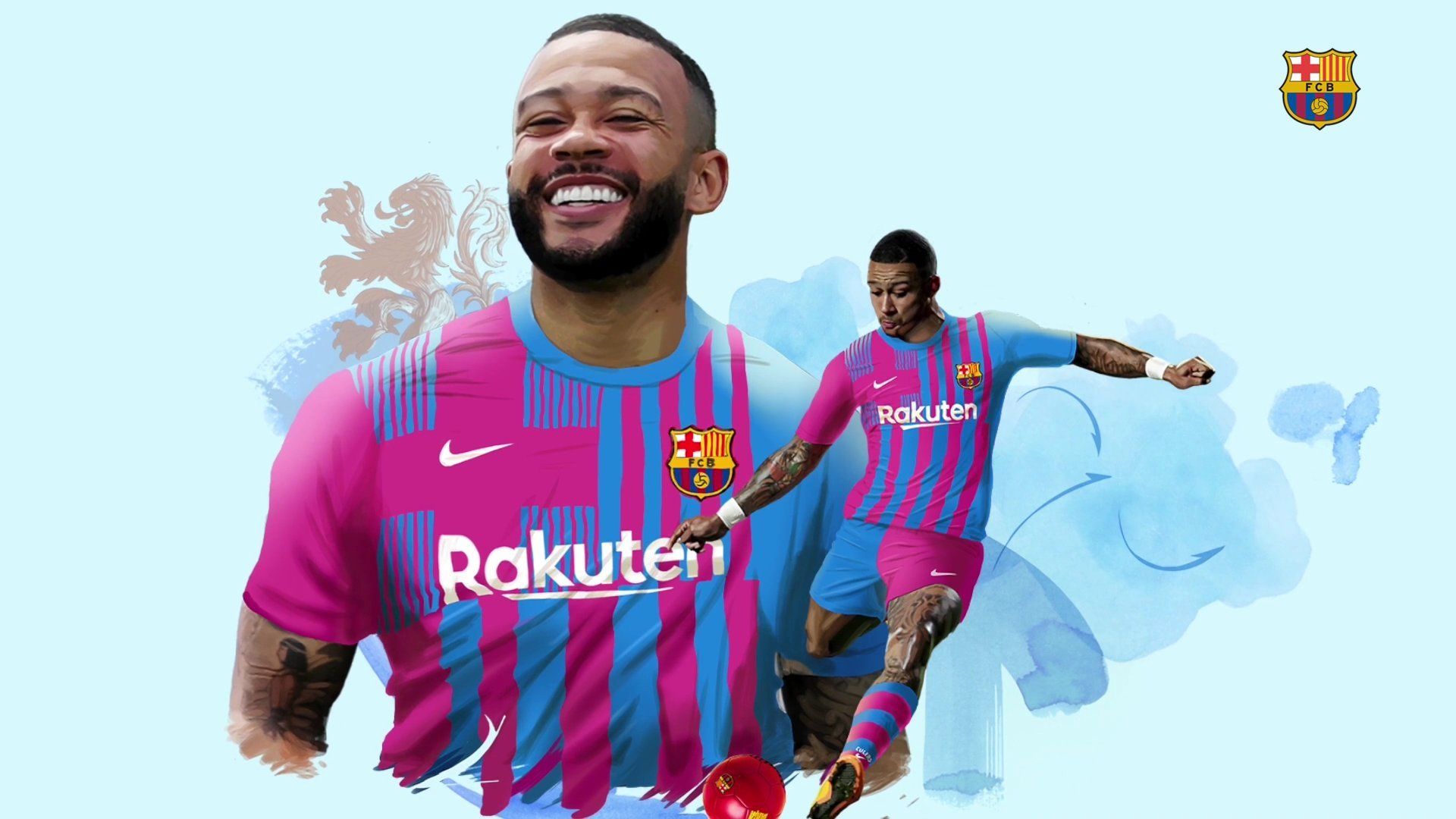 Memphis Depay Barcelona Wallpapers Wallpaper Cave