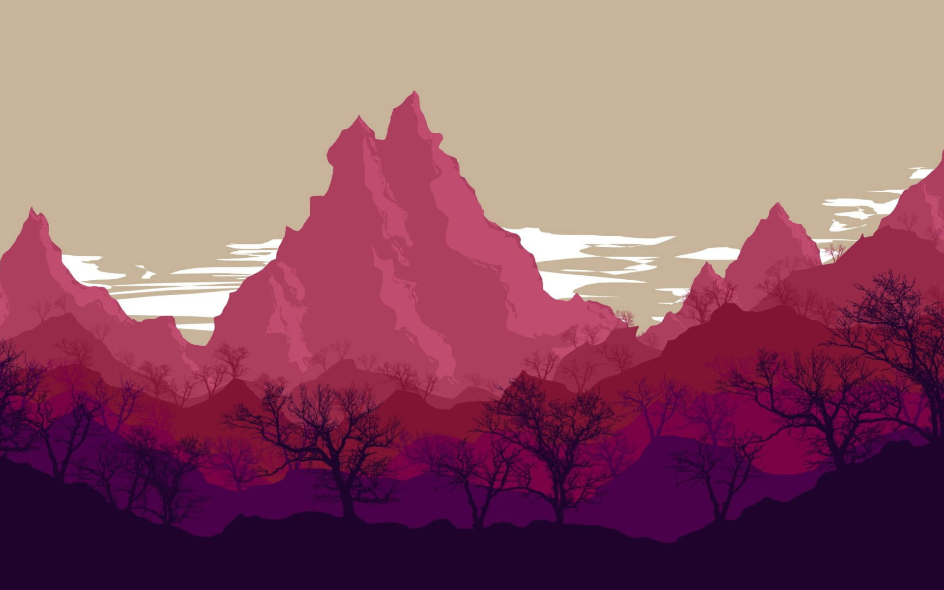 Mountain Vector Wallpapers Wallpaper Cave