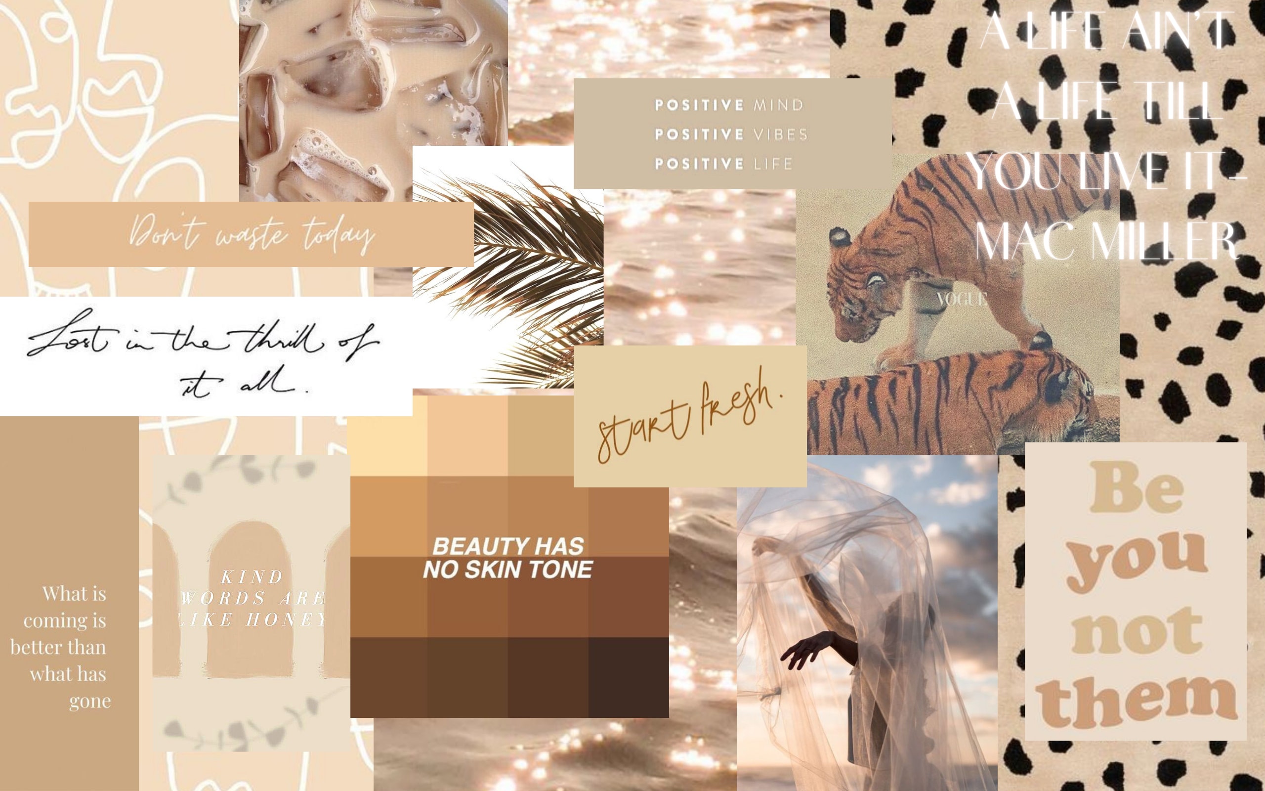 Aesthetic Laptop Beige Wallpapers Wallpaper Cave