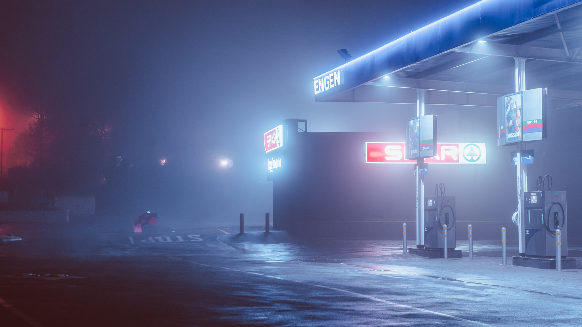 Retrowave Gas Station Wallpapers Wallpaper Cave