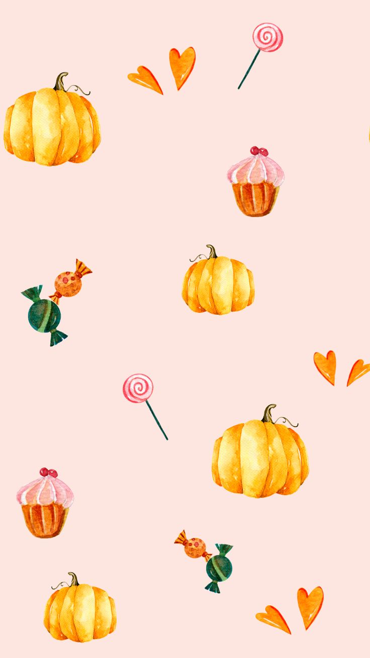 Pastel Orange Halloween Wallpapers Wallpaper Cave