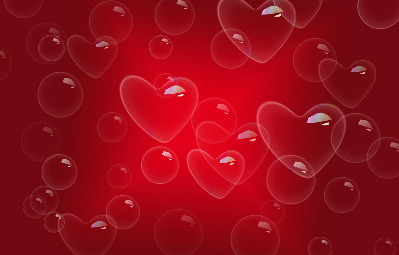 Heart Bubbles Wallpapers Wallpaper Cave